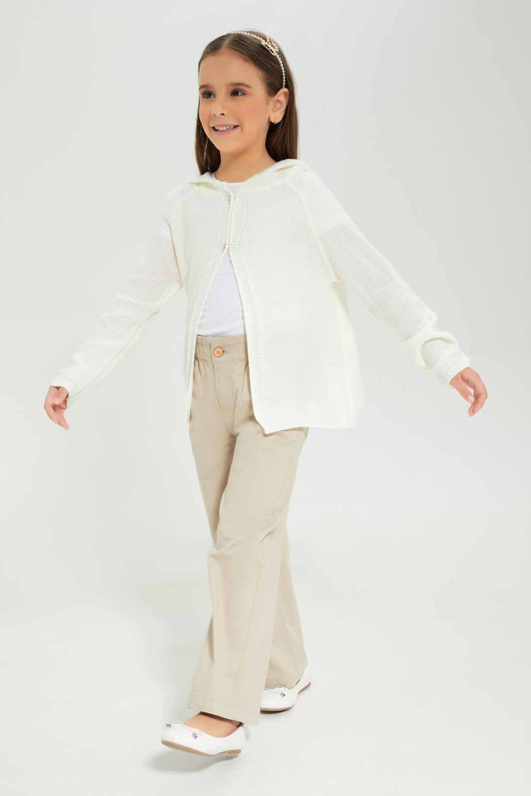 Redtag-Girls-Beige-Wide-Leg-Coloured-Jeans-Category:Jeans,-Colour:Beige,-Deals:New-In,-Dept:Girls,-Filter:Girls-(2-to-8-Yrs),-GIR-Jeans,-New-In-GIR-APL,-Non-Sale,-S23A,-Section:Girls-(0-to-14Yrs)-Girls-2 to 8 Years