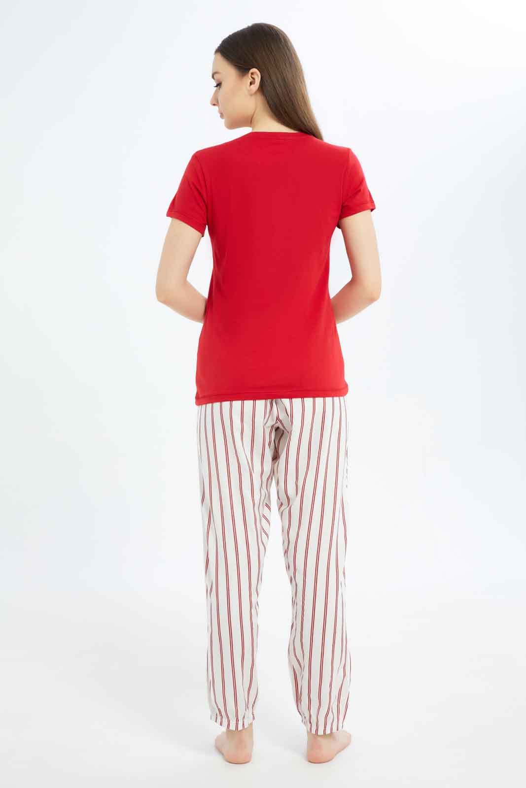 Redtag-Women-Assorted-Short-Sleeves-Table-Pajama-Set-Category:Pyjama-Sets,-Colour:Assorted,-Deals:New-In,-Dept:Ladieswear,-Filter:Women's-Clothing,-New-In-Women-APL,-Non-Sale,-S23B,-Section:Women,-TBL,-Women-Pyjama-Sets--
