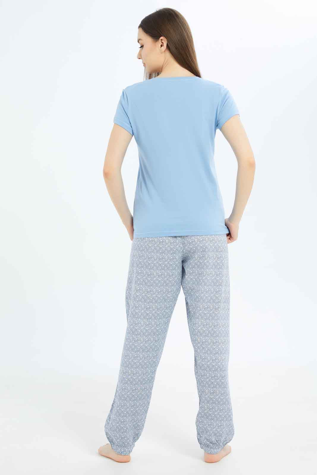 Redtag-Women-Assorted-Short-Sleeves-Table-Pajama-Set-Category:Pyjama-Sets,-Colour:Assorted,-Deals:New-In,-Dept:Ladieswear,-Filter:Women's-Clothing,-New-In-Women-APL,-Non-Sale,-S23B,-Section:Women,-TBL,-Women-Pyjama-Sets--