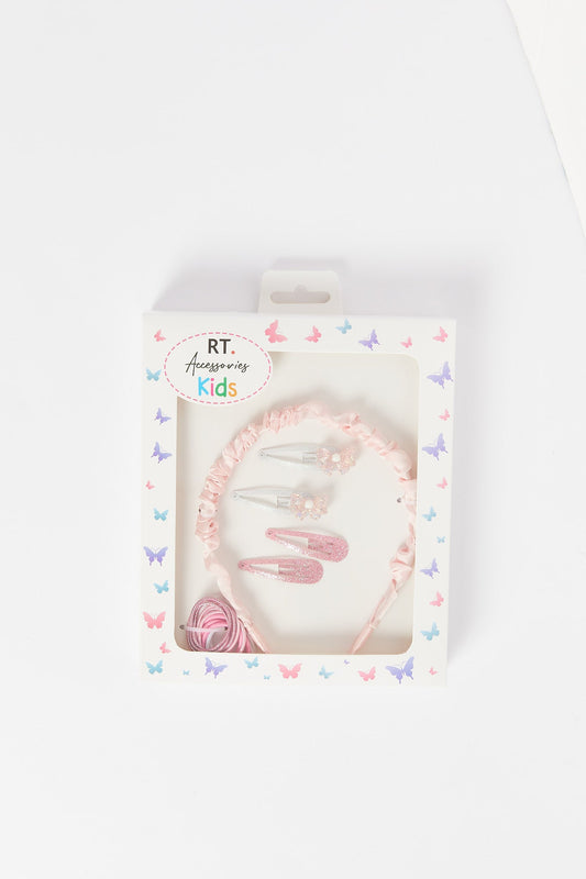 Redtag-Multi-Colour-Scrunchies-Set-Category:Hair-Accessories,-Colour:Assorted,-Filter:Girls-Accessories,-GIR-Hair-Accessories,-New-In,-New-In-GIR-ACC,-Non-Sale,-S23B,-Section:Girls-(0-to-14Yrs)-Girls-