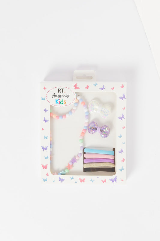 Redtag-Multi-Colour-Scrunchies-Set-Category:Hair-Accessories,-Colour:Assorted,-Filter:Girls-Accessories,-GIR-Hair-Accessories,-New-In,-New-In-GIR-ACC,-Non-Sale,-S23B,-Section:Girls-(0-to-14Yrs)-Girls-