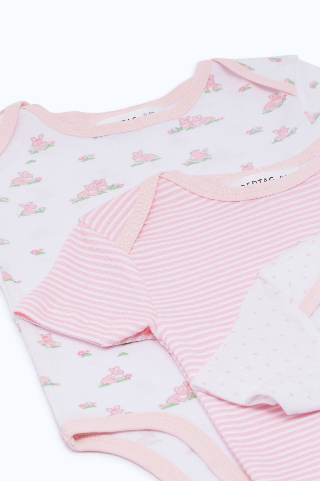 Redtag-Pink-Assorted-3-Piece---Girl-Bodysuit-Category:Bodysuits,-Colour:Beige,-Deals:New-In,-Dept:New-Born,-Filter:Baby-(0-to-12-Mths),-H1:KWR,-H2:NBF,-H3:RMS,-H4:BSS,-NBF-Bodysuits,-New-In-NBF-APL,-Non-Sale,-S23C,-Season:S23C,-Section:Boys-(0-to-14Yrs)-Baby-0 to 12 Months