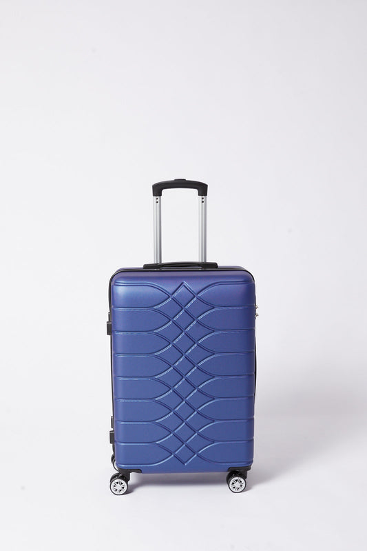 Redtag-Blue-Gold-Luggage-Trolley-20"-Category:Luggage-Trolleys,-Colour:Blue,-Filter:Travel-Accessories,-H1:ACC,-H2:LUG,-H3:BLT,-H4:LUG,-LUG-Luggage-Trolleys,-New-In,-New-In-LUG-ACC,-Non-Sale,-S23B,-Season:S23B,-Section:Homewares-Travel-Accessories-
