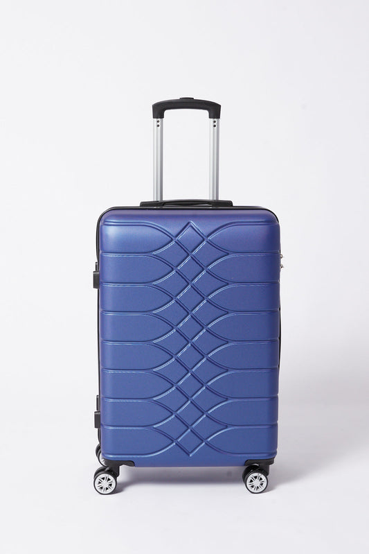 Redtag-Blue-Gold-Luggage-Trolley-28"-Category:Luggage-Trolleys,-Colour:Blue,-Filter:Travel-Accessories,-H1:ACC,-H2:LUG,-H3:BLT,-H4:LUG,-LUG-Luggage-Trolleys,-New-In,-New-In-LUG-ACC,-Non-Sale,-S23B,-Season:S23B,-Section:Homewares-Travel-Accessories-