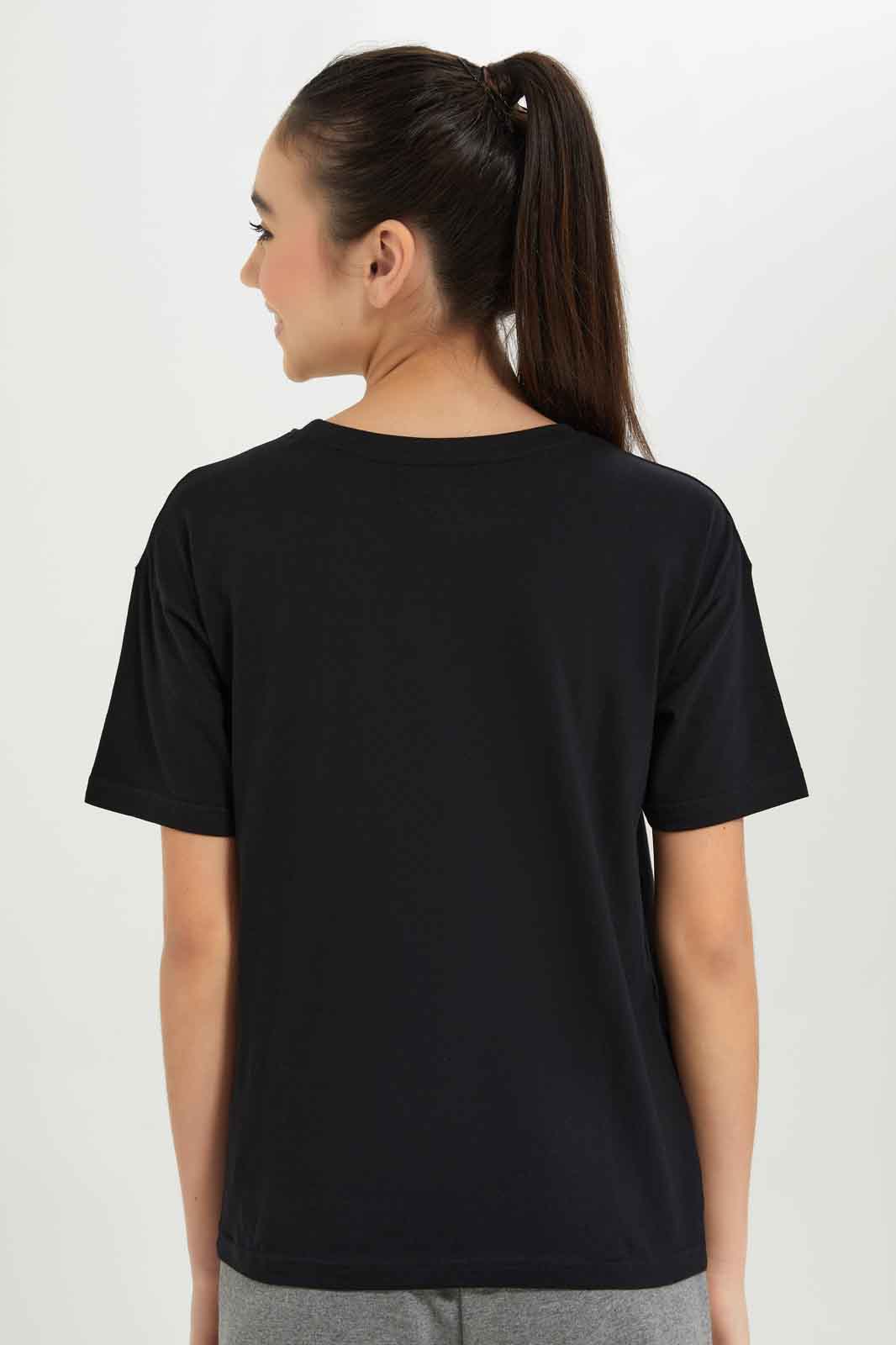 Redtag-Girls-Black-Girly-Print-T-Shirt-Category:T-Shirts,-Colour:Black,-Deals:New-In,-Filter:Senior-Girls-(8-to-14-Yrs),-GSR-T-Shirts,-New-In-GSR-APL,-Non-Sale,-S23B,-Section:Girls-(0-to-14Yrs),-TBL-Senior-Girls-9 to 14 Years
