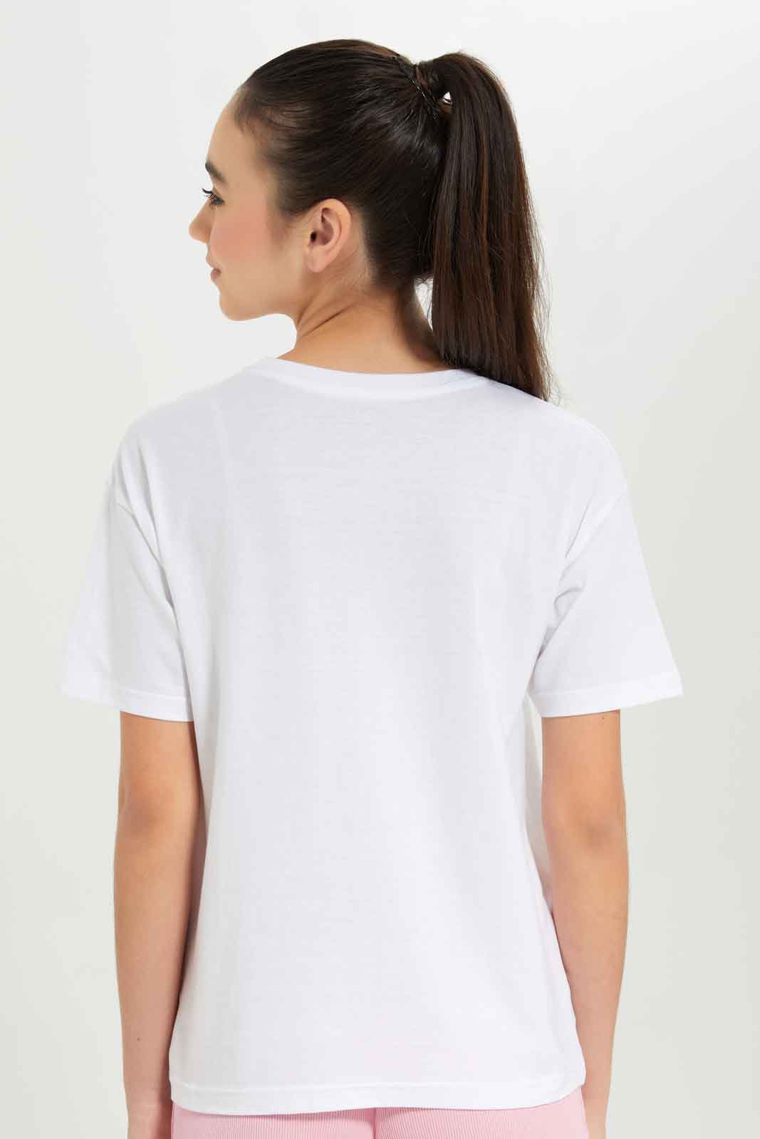 Redtag-Girls-White-Girly-Print-T-Shirt-Category:T-Shirts,-Colour:White,-Deals:New-In,-Filter:Senior-Girls-(8-to-14-Yrs),-GSR-T-Shirts,-New-In-GSR-APL,-Non-Sale,-S23B,-Section:Girls-(0-to-14Yrs),-TBL-Senior-Girls-9 to 14 Years