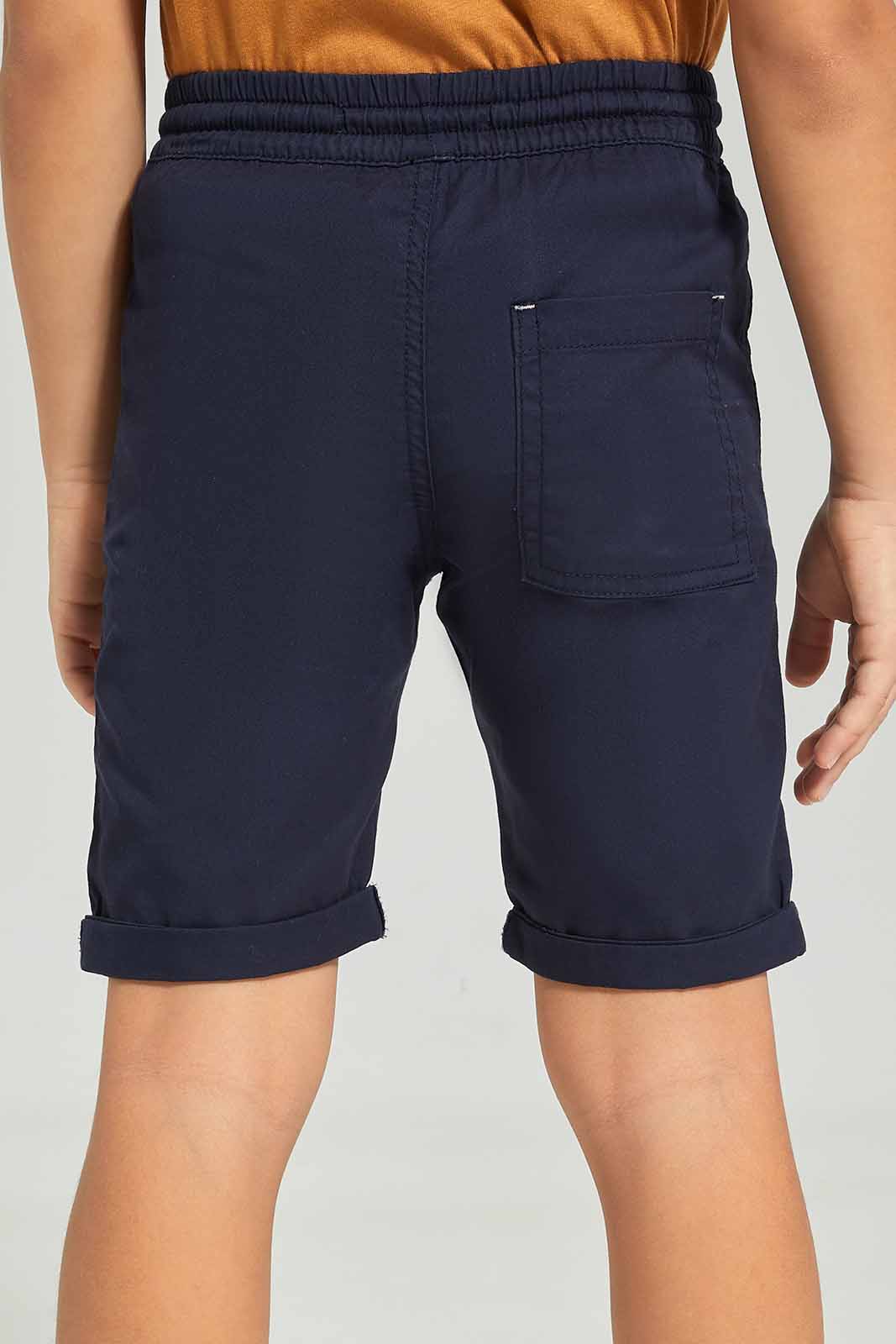 Redtag-Boys-Navy-Pullon-Shorts-BOY-Shorts,-Category:Shorts,-Colour:Beige,-Deals:New-In,-Dept:Boys,-Filter:Boys-(2-to-8-Yrs),-New-In-BOY-APL,-Non-Sale,-S23C,-Section:Boys-(0-to-14Yrs)-Boys-2 to 8 Years