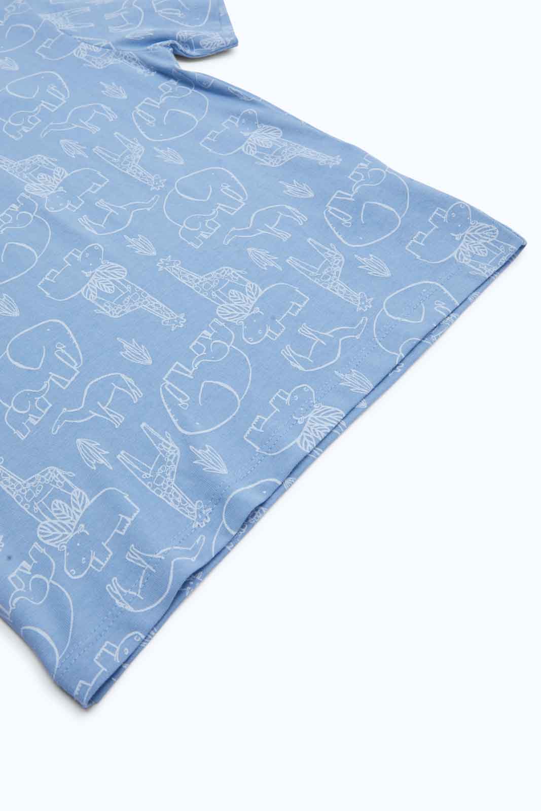 Redtag-Boys-Blue-Aop-Elephant-Ss-T-Shirt-Category:T-Shirts,-Colour:Blue,-Deals:New-In,-Dept:Boys,-Filter:Infant-Boys-(3-to-24-Mths),-INB-T-Shirts,-New-In-INB-APL,-Non-Sale,-S23B,-Section:Boys-(0-to-14Yrs),-TBL-Infant-Boys-3 to 24 Months
