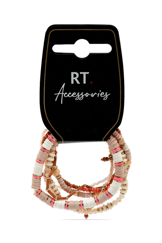 Redtag-Gold-Embellished-Elastic-Bracelets-Category:Jewellery,-Colour:Gold,-Filter:Women's-Accessories,-New-In,-New-In-Women-ACC,-Non-Sale,-S23A,-Section:Women,-Women-Jewellery-Women-