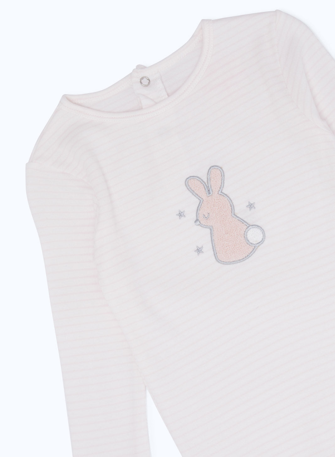 Redtag-Jacquard-Aop-Stripe-Sleepsuit-Girl-Category:Sleepsuits,-Colour:Grey,-Deals:New-In,-Dept:New-Born,-Filter:Baby-(0-to-12-Mths),-H1:KWR,-H2:NBF,-H3:NWR,-H4:SST,-NBF-Sleepsuits,-New-In-NBF-APL,-Non-Sale,-S23B,-Season:S23B,-Section:Boys-(0-to-14Yrs)-Baby-0 to 12 Months