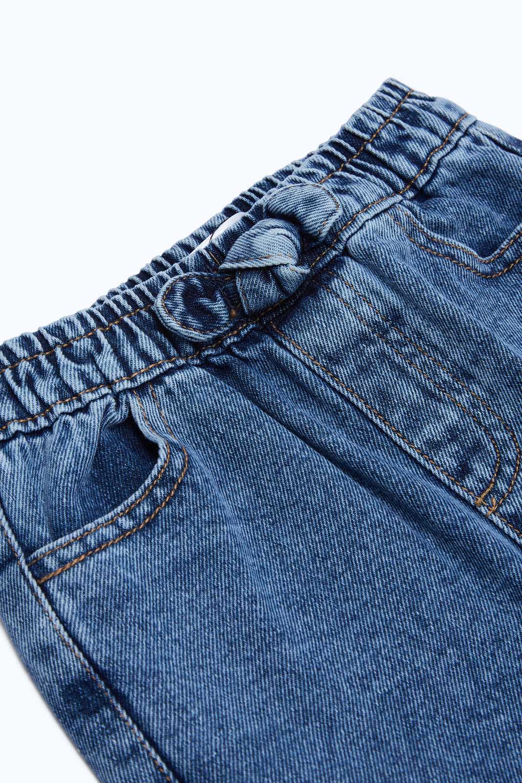 Redtag-Girls-Blue-Paperbag-Jeans-Category:Jeans,-Colour:Blue,-Deals:2-FOR-69,-Deals:New-In,-Dept:Girls,-Filter:Infant-Girls-(3-to-24-Mths),-H1:KWR,-H2:ING,-H3:DNB,-H4:JNS,-ING-Jeans,-New-In-ING-APL,-Non-Sale,-S23B,-Season:S23B,-Section:Girls-(0-to-14Yrs)-Infant-Girls-3 to 24 Months