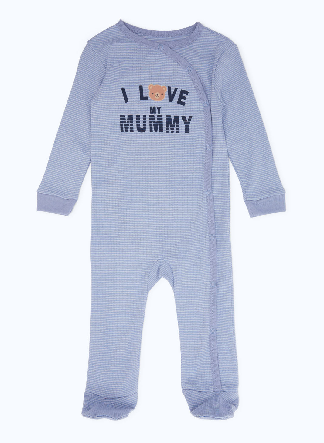 Redtag-Boys-Blue-Aop-Melange-Sleepsuit-Boy-Category:Sleepsuits,-Colour:Ivory,-Deals:2-FOR-90,-Deals:New-In,-Dept:New-Born,-Filter:Baby-(0-to-12-Mths),-H1:KWR,-H2:NBF,-H3:NWR,-H4:SST,-NBB-Sleepsuits,-New-In-NBB-APL,-Non-Sale,-S23B,-Season:S23B,-Section:Boys-(0-to-14Yrs)-Baby-0 to 12 Months