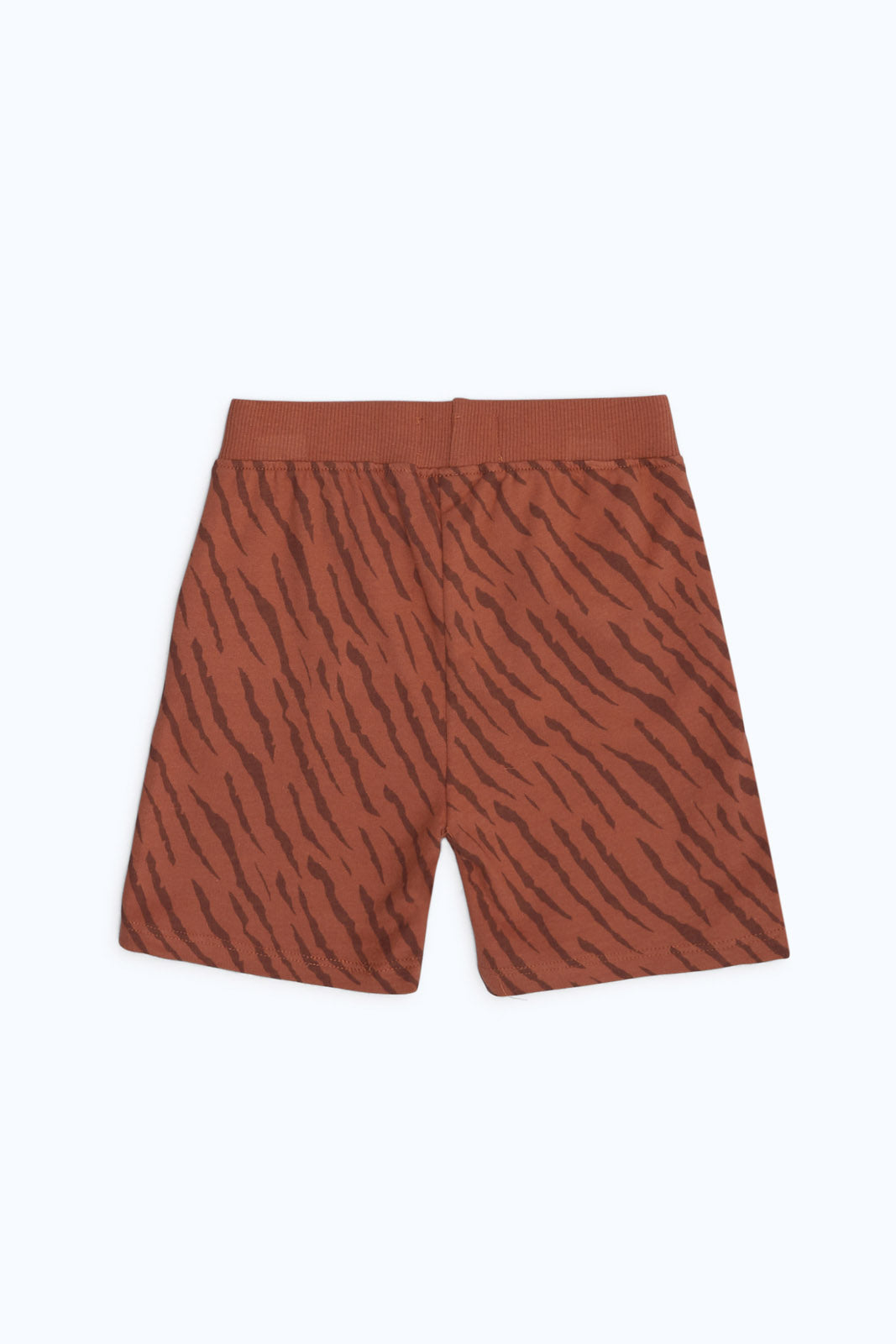 Redtag-Boys-Rust-Stripe-Printed-Terry-Short-Category:Shorts,-Colour:Orange,-Deals:New-In,-Dept:Boys,-Filter:Infant-Boys-(3-to-24-Mths),-INB-Shorts,-New-In-INB-APL,-Non-Sale,-S23B,-Section:Boys-(0-to-14Yrs),-TBL-Infant-Boys-3 to 24 Months