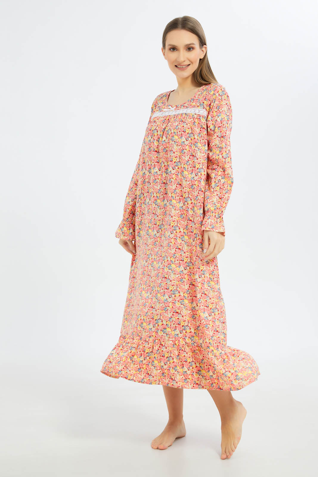 Redtag-Women-Assorted-Aop-Short-Sleeves-Nightgown-Category:Nightgowns,-Colour:Assorted,-Deals:New-In,-Dept:Ladieswear,-Filter:Women's-Clothing,-New-In-Women-APL,-Non-Sale,-S23B,-Section:Women,-Women-Nightgowns--
