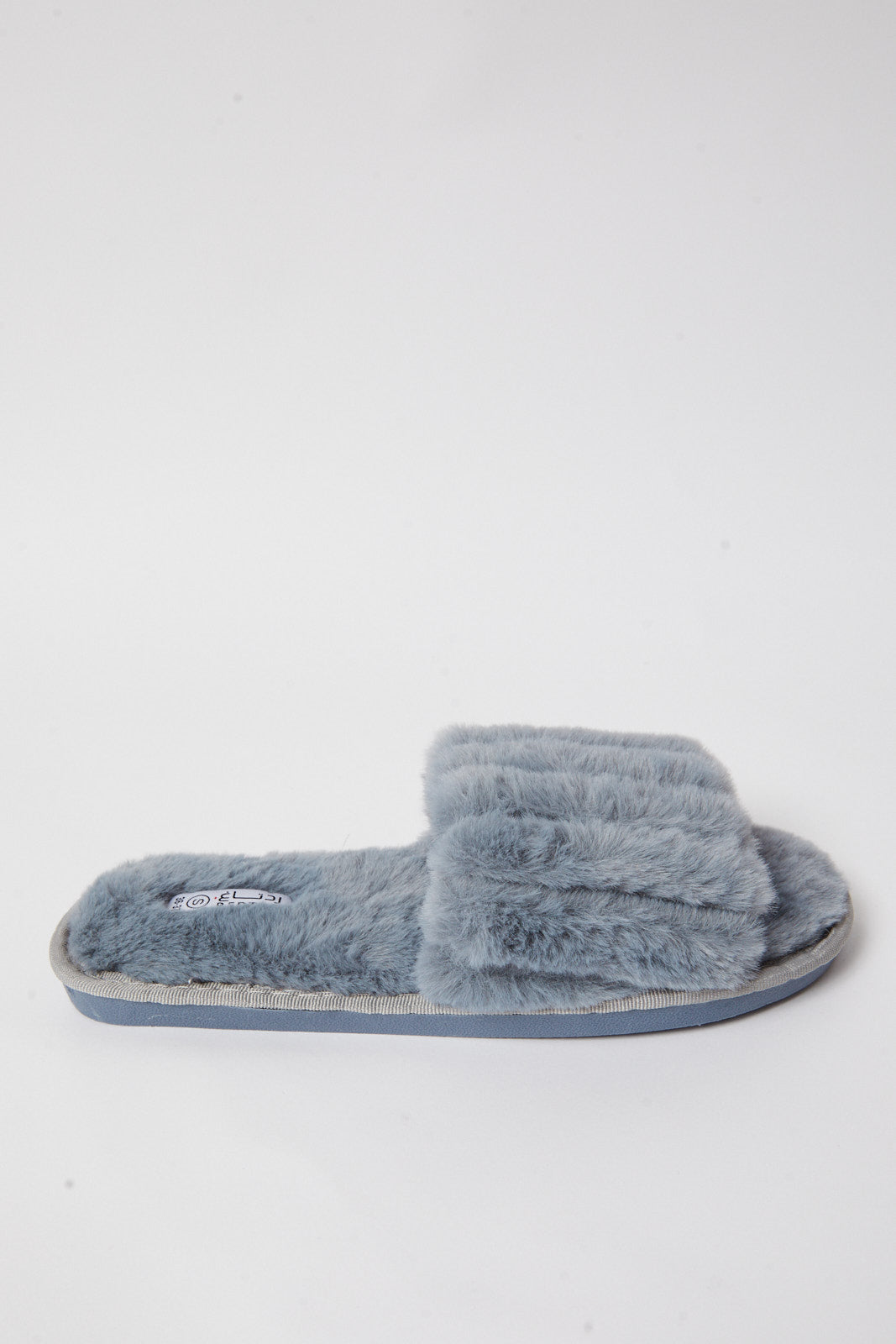 Redtag-Grey-Padded-Slipper-Category:Shoes,-Colour:Grey,-Deals:New-In,-Filter:Women's-Footwear,-N/A,-New-In-Women-FOO,-Non-Sale,-S23B,-Section:Women,-Women-Slippers-Women's-