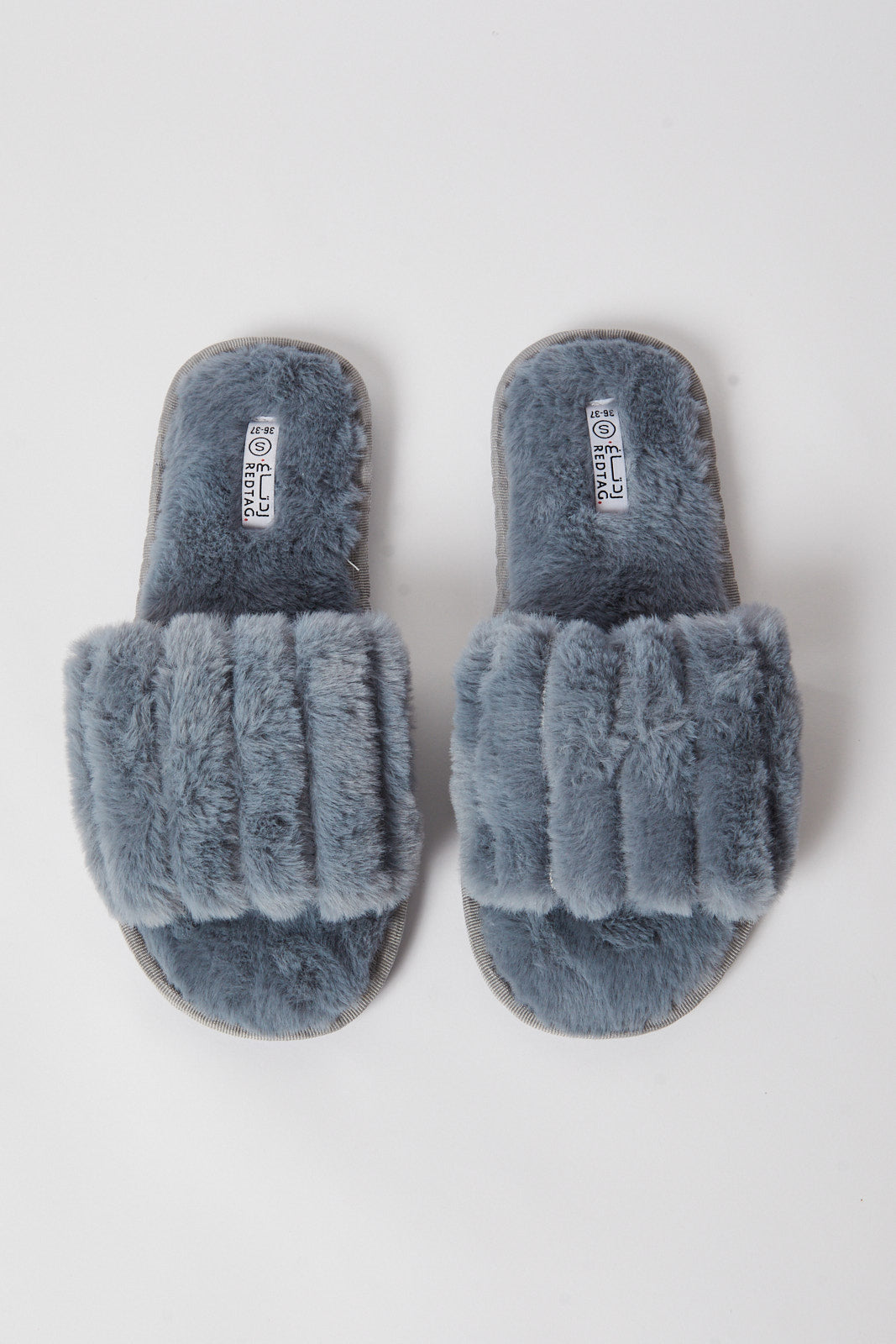 Redtag-Grey-Padded-Slipper-Category:Shoes,-Colour:Grey,-Deals:New-In,-Filter:Women's-Footwear,-N/A,-New-In-Women-FOO,-Non-Sale,-S23B,-Section:Women,-Women-Slippers-Women's-
