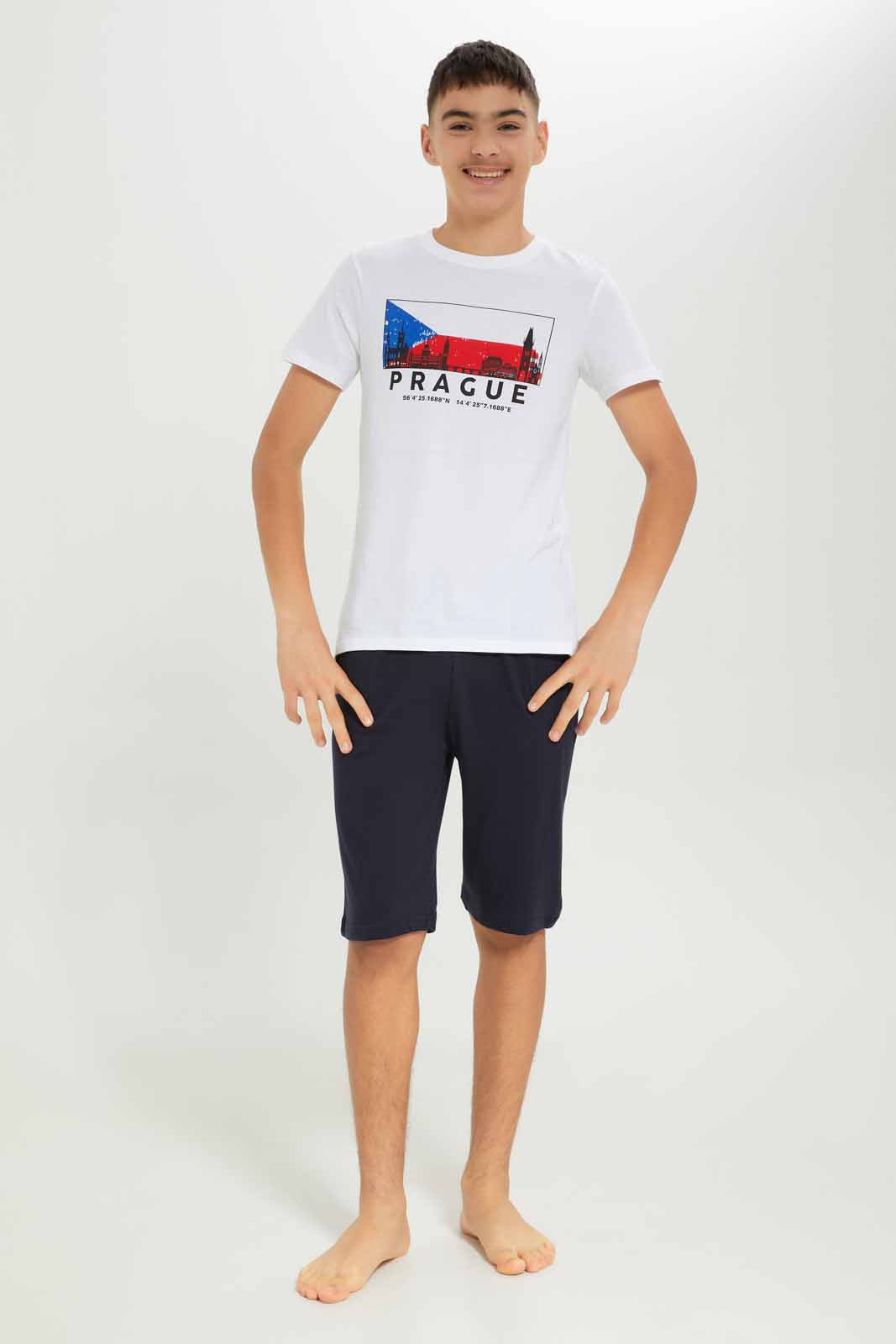 Redtag-Boys-White-Prague-Nightsuit-BSR-Pyjama-Sets,-Category:Pyjama-Sets,-Colour:White,-Deals:New-In,-Dept:Boys,-Filter:Senior-Boys-(8-to-14-Yrs),-New-In-BSR-APL,-Non-Sale,-S23B,-Section:Boys-(0-to-14Yrs)-Senior-Boys-9 to 14 Years