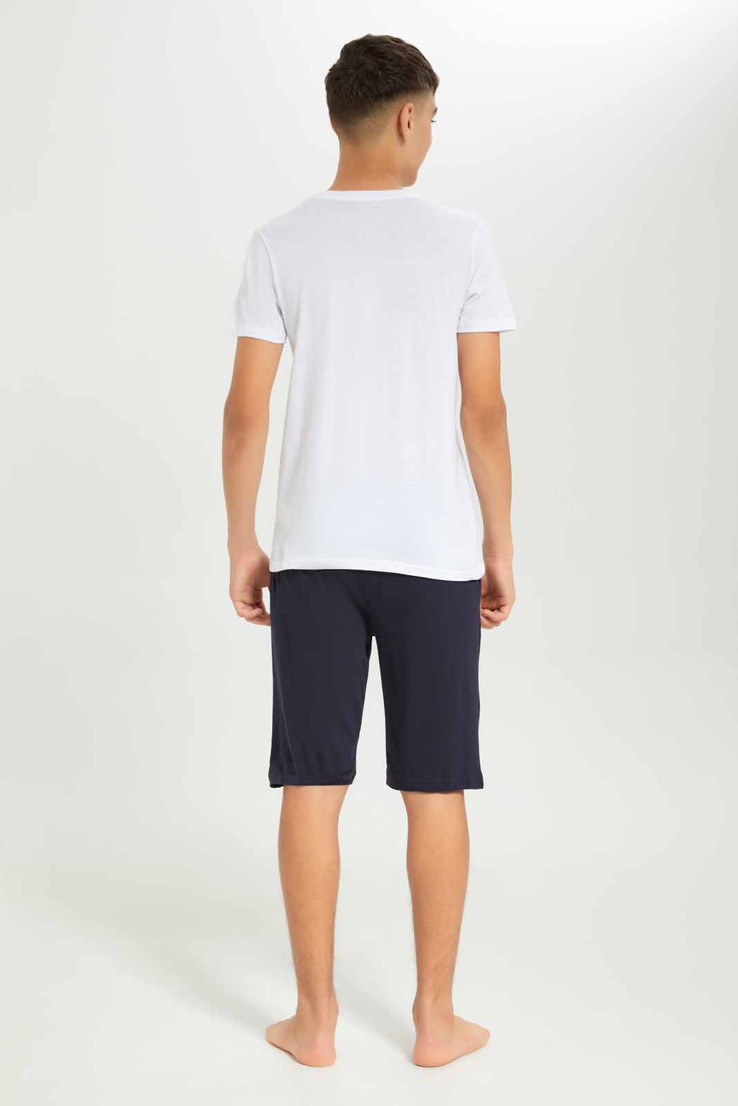 Redtag-Boys-White-Prague-Nightsuit-BSR-Pyjama-Sets,-Category:Pyjama-Sets,-Colour:White,-Deals:New-In,-Dept:Boys,-Filter:Senior-Boys-(8-to-14-Yrs),-New-In-BSR-APL,-Non-Sale,-S23B,-Section:Boys-(0-to-14Yrs)-Senior-Boys-9 to 14 Years
