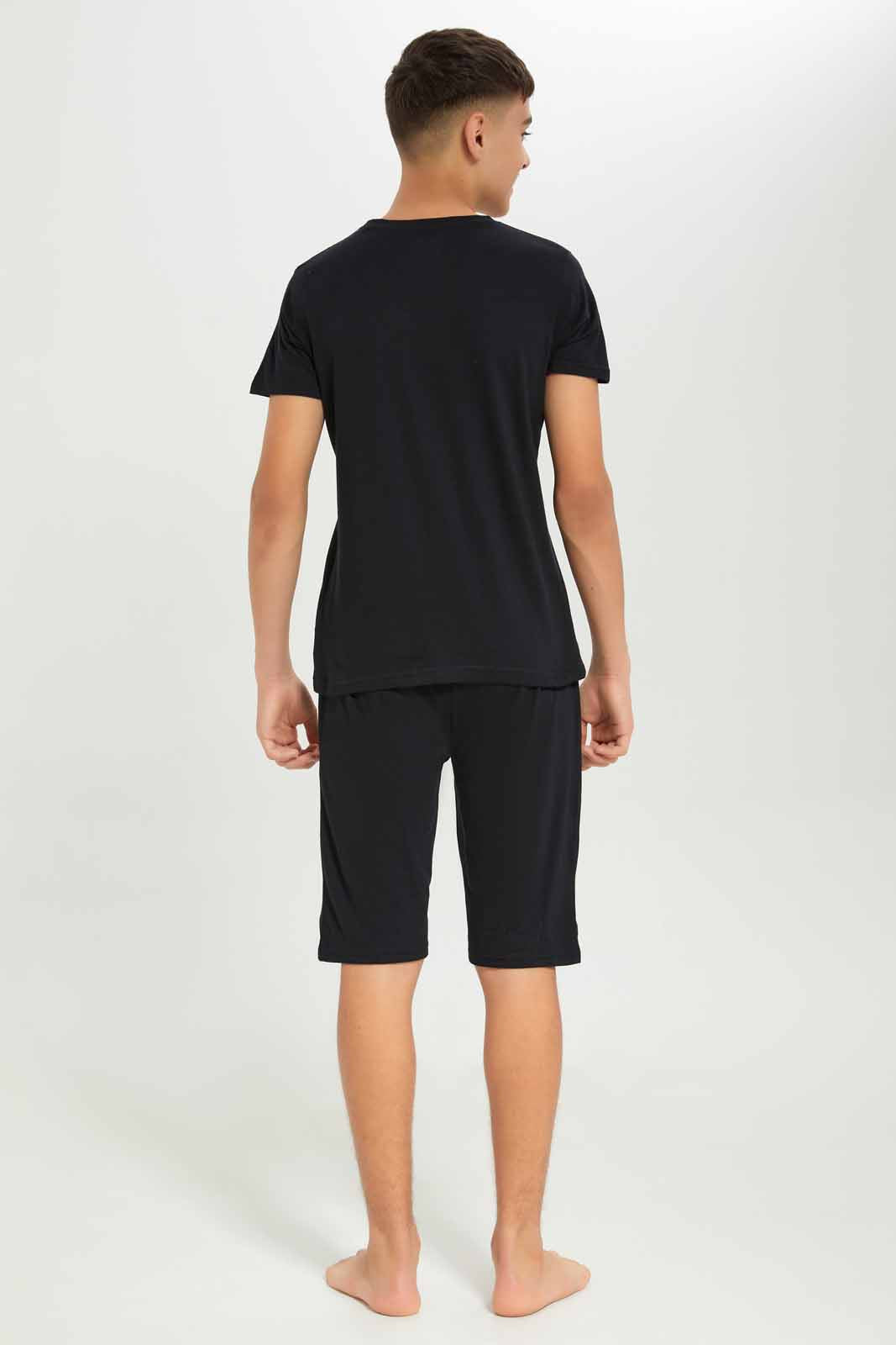 Redtag-Boys-Black-Gamer-Nightsuit-BSR-Pyjama-Sets,-Category:Pyjama-Sets,-Colour:Black,-Deals:New-In,-Dept:Boys,-Filter:Senior-Boys-(8-to-14-Yrs),-New-In-BSR-APL,-Non-Sale,-S23B,-Section:Boys-(0-to-14Yrs)-Senior-Boys-9 to 14 Years