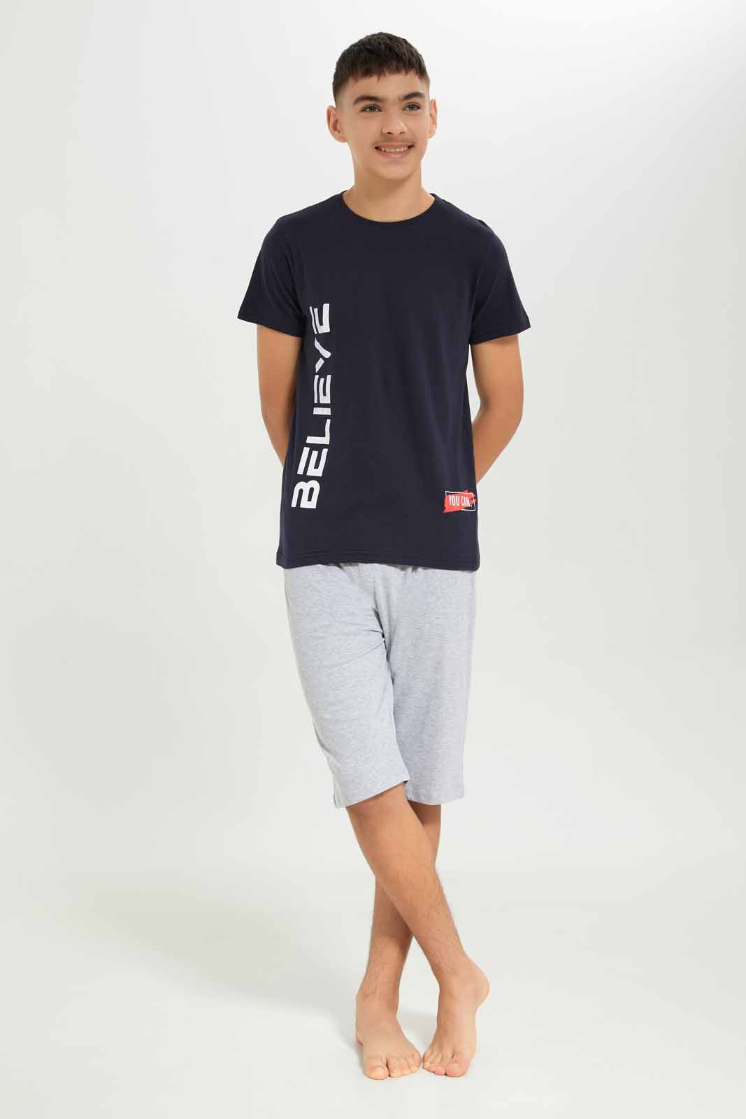 Redtag-Boys-Navy-Believe-Nightsuit-BSR-Pyjama-Sets,-Category:Pyjama-Sets,-Colour:Navy,-Deals:New-In,-Dept:Boys,-Filter:Senior-Boys-(8-to-14-Yrs),-New-In-BSR-APL,-Non-Sale,-S23B,-Section:Boys-(0-to-14Yrs)-Senior-Boys-9 to 14 Years