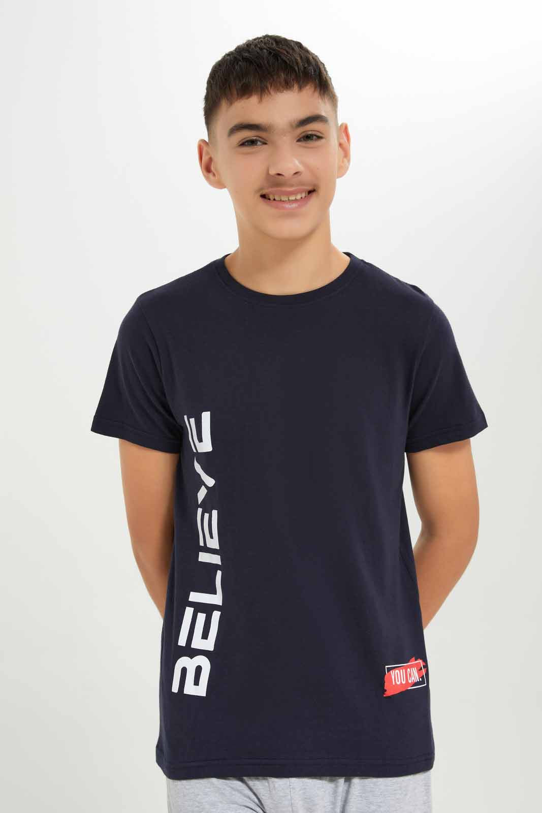 Redtag-Boys-Navy-Believe-Nightsuit-BSR-Pyjama-Sets,-Category:Pyjama-Sets,-Colour:Navy,-Deals:New-In,-Dept:Boys,-Filter:Senior-Boys-(8-to-14-Yrs),-New-In-BSR-APL,-Non-Sale,-S23B,-Section:Boys-(0-to-14Yrs)-Senior-Boys-9 to 14 Years