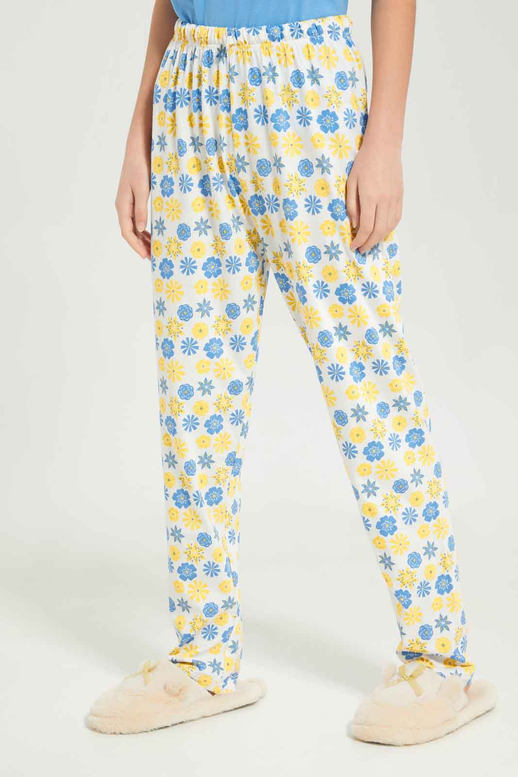 Redtag-Girls-Pajama-Sets--Long-Pants-Category:Pyjama-Sets,-Colour:Assorted,-Deals:New-In,-Dept:Girls,-Filter:Senior-Girls-(8-to-14-Yrs),-GSR-Pyjama-Sets,-New-In-GSR-APL,-Non-Sale,-S23B,-Section:Girls-(0-to-14Yrs)-Senior-Girls-9 to 14 Years