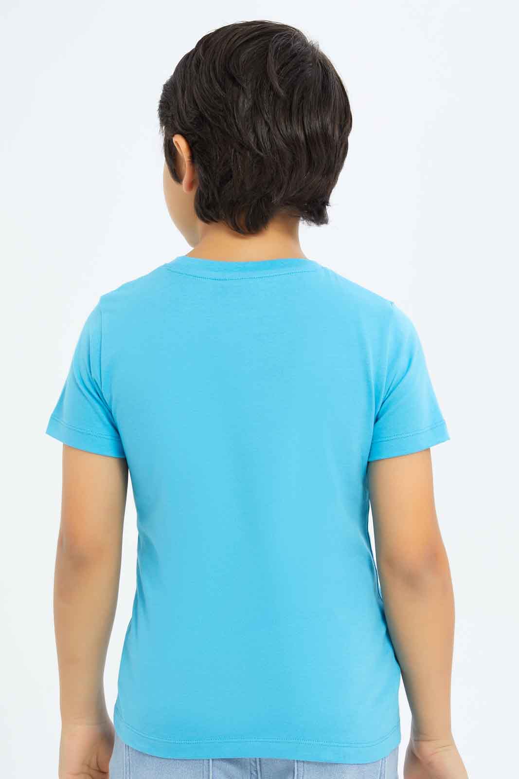 Redtag-Boys-Blue-Sonic-Short-Sleeve-T-Shirt-BOY-T-Shirts,-Category:T-Shirts,-CHA,-Colour:Blue,-Deals:New-In,-Dept:Boys,-Filter:Boys-(2-to-8-Yrs),-New-In-BOY-APL,-Non-Sale,-S23B,-Section:Boys-(0-to-14Yrs)-Boys-2 to 8 Years