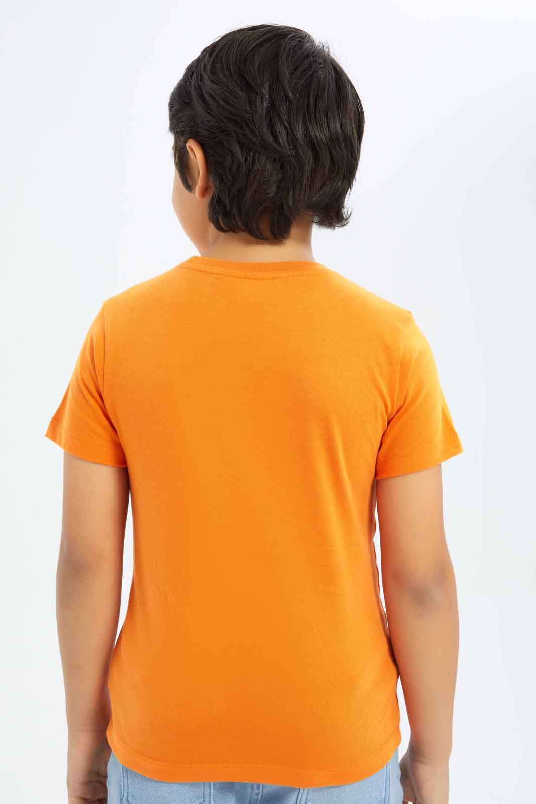 Redtag-Boys-Orange-Paw-Patrol-Short-Sleeve-T-Shirt-BOY-T-Shirts,-Category:T-Shirts,-CHA,-Colour:Orange,-Deals:New-In,-Dept:Boys,-Filter:Boys-(2-to-8-Yrs),-New-In-BOY-APL,-Non-Sale,-S23B,-Section:Boys-(0-to-14Yrs)-Boys-2 to 8 Years
