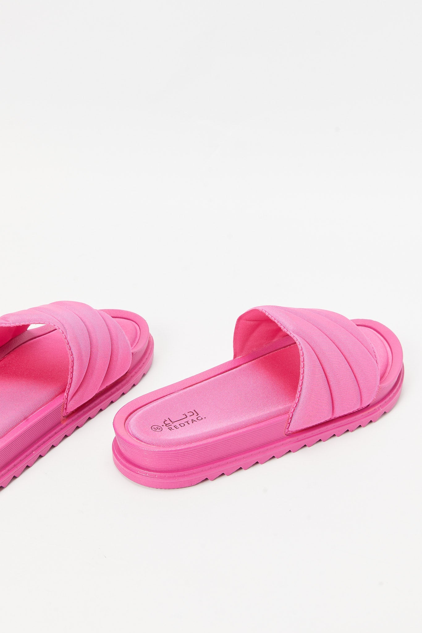 Redtag-Cerise-Slide-Category:Shoes,-Colour:Pink,-Deals:New-In,-Filter:Women's-Footwear,-N/A,-New-In-Women-FOO,-Non-Sale,-S23B,-Section:Women,-Women-Flip-Flops-Women's-