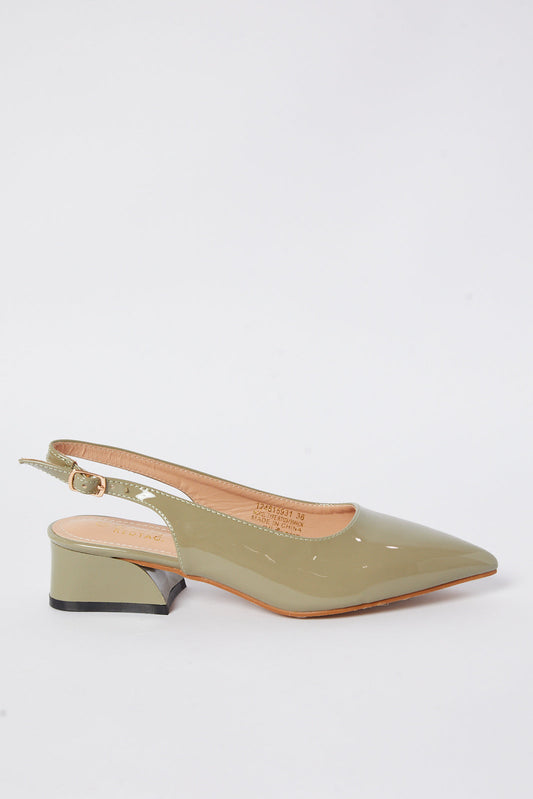 Redtag-Green-Patent-Slingback-Category:Shoes,-Colour:Green,-Deals:New-In,-Filter:Women's-Footwear,-N/A,-New-In-Women-FOO,-Non-Sale,-S23B,-Section:Women,-Women-Formal-Shoes-Women's-
