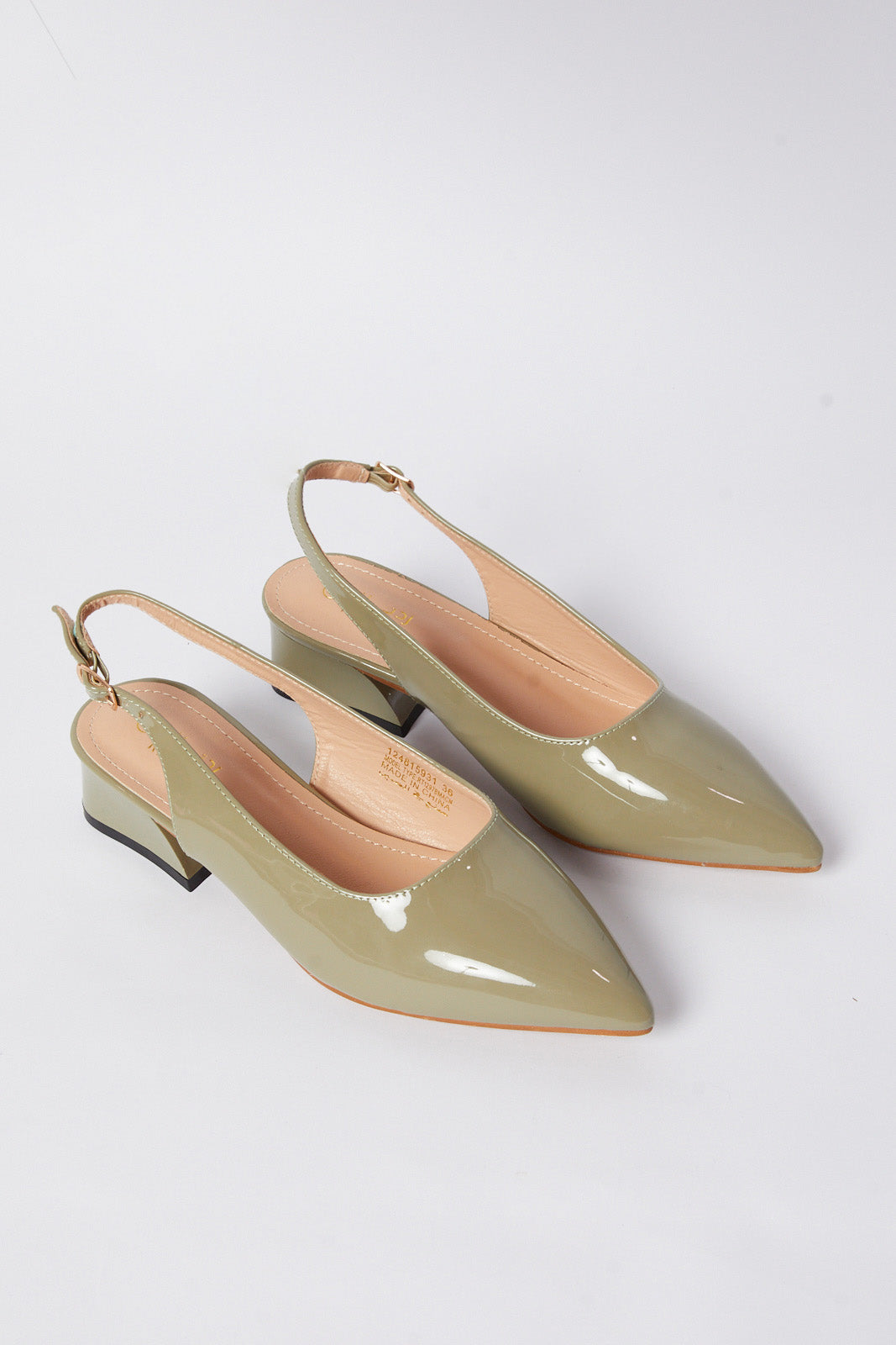 Redtag-Green-Patent-Slingback-Category:Shoes,-Colour:Green,-Deals:New-In,-Filter:Women's-Footwear,-N/A,-New-In-Women-FOO,-Non-Sale,-S23B,-Section:Women,-Women-Formal-Shoes-Women's-