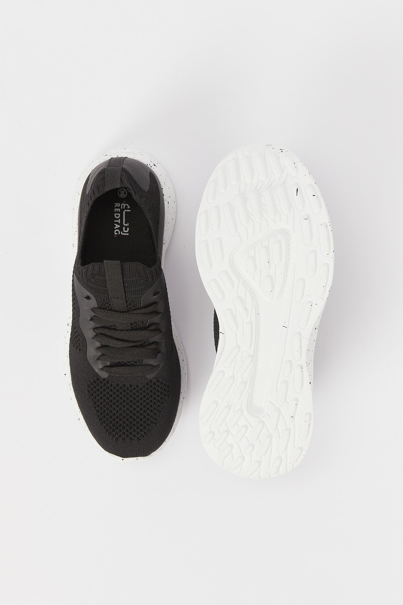 Redtag-Black-Lace-Up-Sneaker-Category:Shoes,-Colour:Black,-Deals:New-In,-Filter:Women's-Footwear,-H1:FOO,-H2:LAD,-H3:TRN,-H4:CLT,-N/A,-New-In-Women-FOO,-Non-Sale,-S23B,-Season:S23B,-Section:Women,-Women-Trainers-Women's-