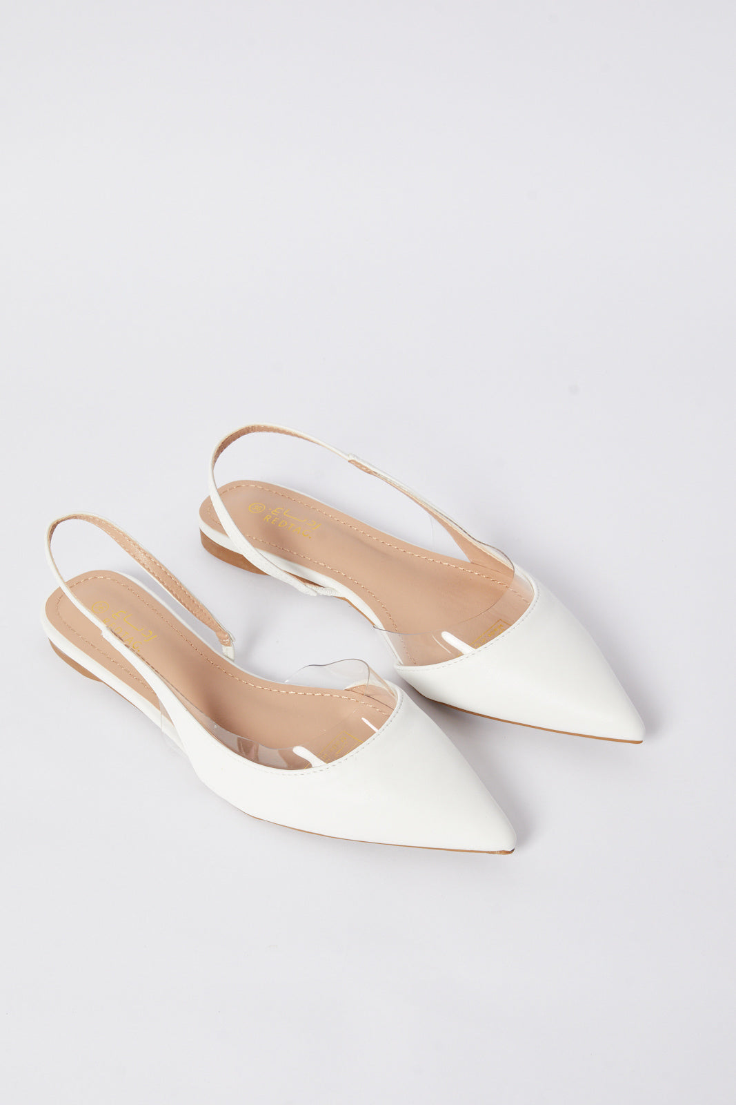 Redtag-White-Slingback-Category:Shoes,-Colour:White,-Deals:New-In,-Filter:Women's-Footwear,-N/A,-New-In-Women-FOO,-Non-Sale,-S23B,-Section:Women,-Women-Shoes-Women's-