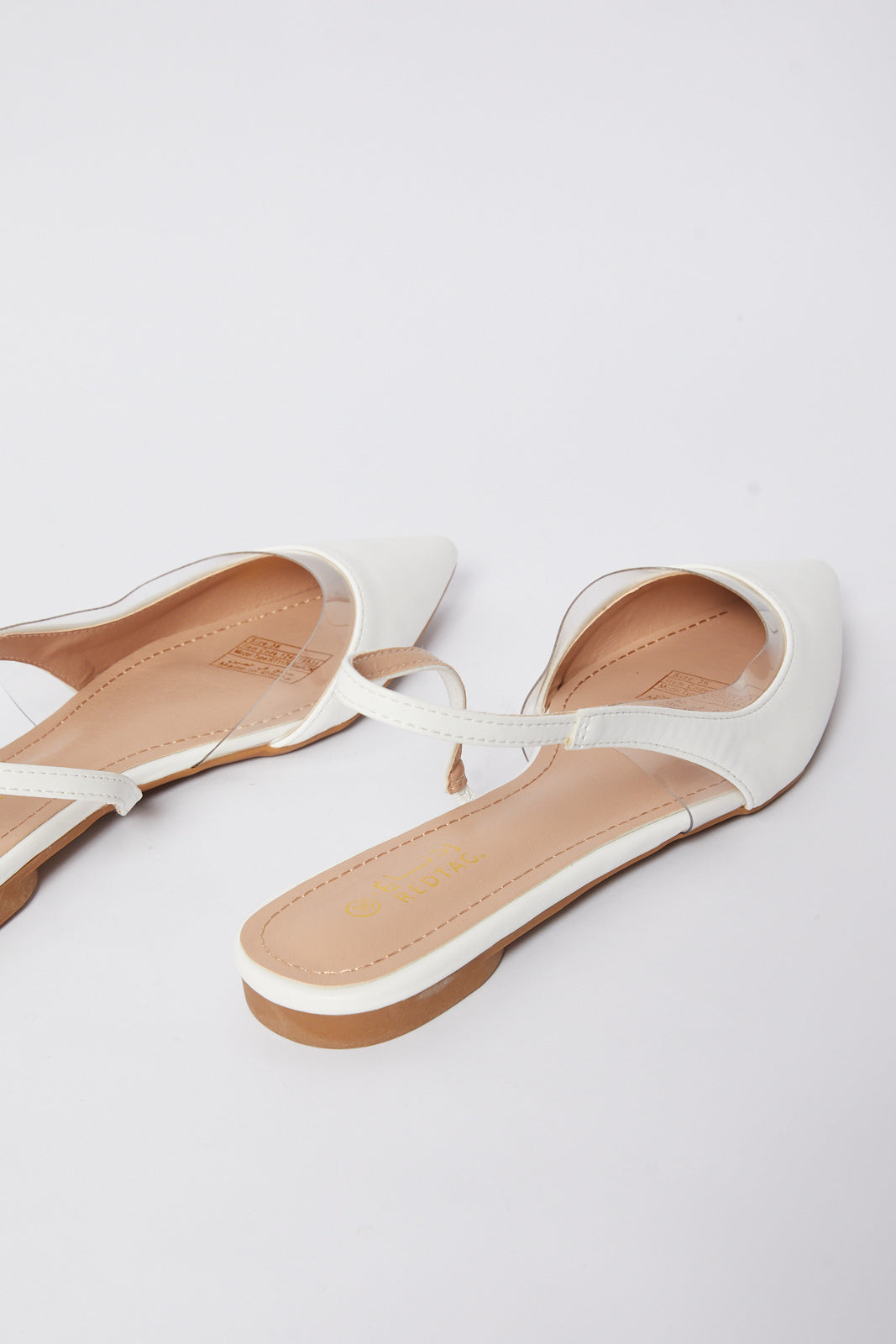 Redtag-White-Slingback-Category:Shoes,-Colour:White,-Deals:New-In,-Filter:Women's-Footwear,-N/A,-New-In-Women-FOO,-Non-Sale,-S23B,-Section:Women,-Women-Shoes-Women's-