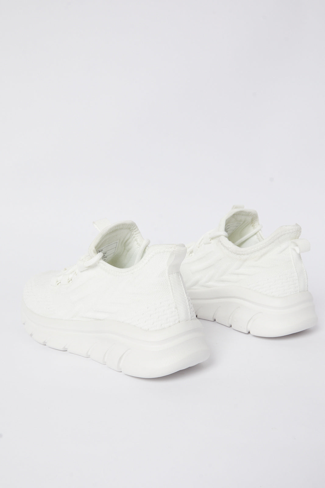 Redtag-White-Flyknit-Sneaker-Category:Shoes,-Colour:White,-Deals:New-In,-Filter:Women's-Footwear,-N/A,-New-In-Women-FOO,-Non-Sale,-S23B,-Section:Women,-Women-Trainers-Women's-