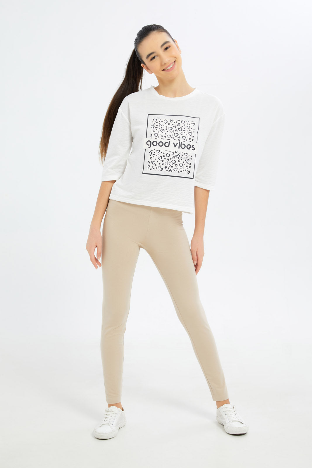 Redtag-Girls-Beige-Leggings-Category:Leggings,-Colour:Beige,-Deals:2-FOR-37,-Deals:New-In,-Dept:Girls,-Filter:Senior-Girls-(8-to-14-Yrs),-GSR-Leggings,-H1:KWR,-H2:GSR,-H3:TRS,-H4:LEG,-New-In-GSR-APL,-Non-Sale,-S23B,-Season:S23B,-Section:Girls-(0-to-14Yrs),-TBL-Senior-Girls-9 to 14 Years