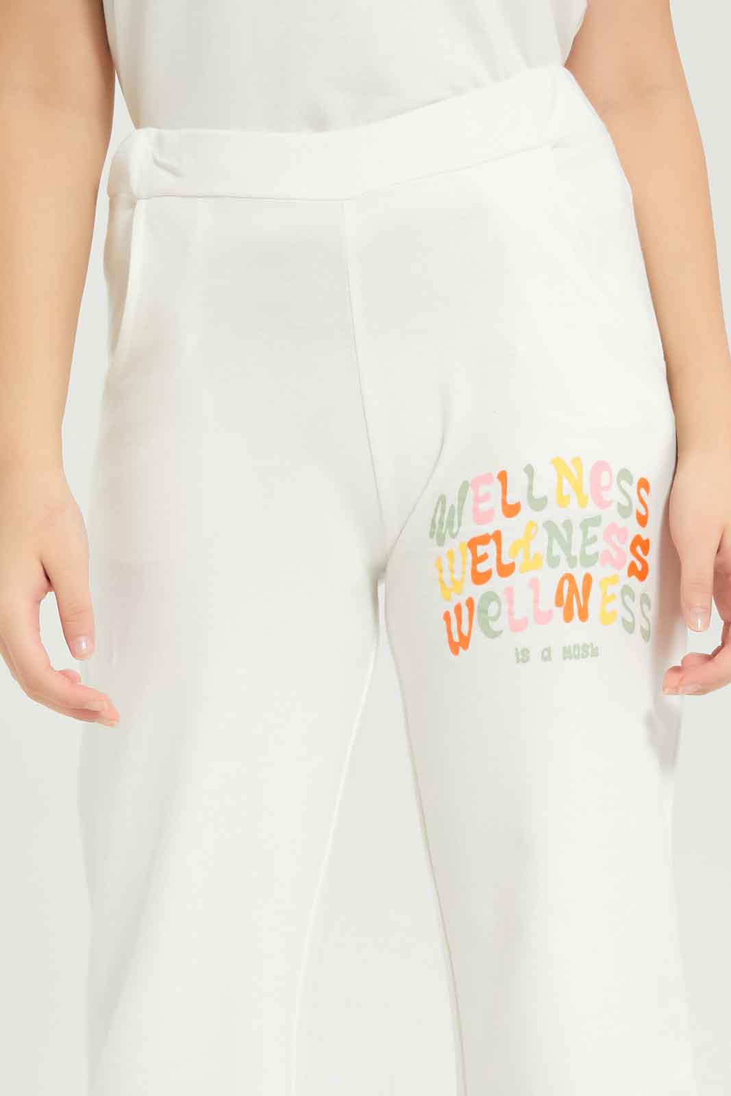 Redtag-Girls-White-Cullottes-Category:Joggers,-Colour:White,-Deals:New-In,-Dept:Girls,-Filter:Senior-Girls-(8-to-14-Yrs),-GSR-Joggers,-New-In-GSR-APL,-Non-Sale,-S23B,-Section:Girls-(0-to-14Yrs)-Senior-Girls-9 to 14 Years