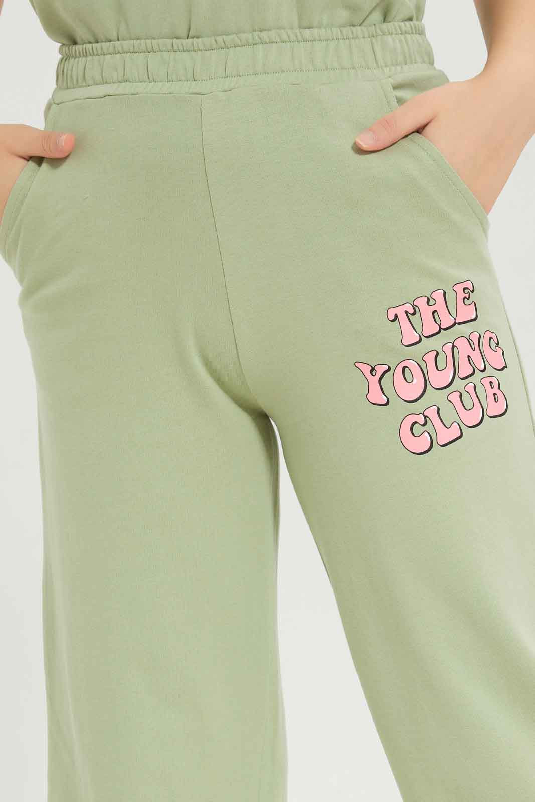 Redtag-Girls-Sage-Cullottes-Category:Joggers,-Colour:Green,-Deals:New-In,-Dept:Girls,-Filter:Senior-Girls-(8-to-14-Yrs),-GSR-Joggers,-New-In-GSR-APL,-Non-Sale,-S23B,-Section:Girls-(0-to-14Yrs)-Senior-Girls-9 to 14 Years