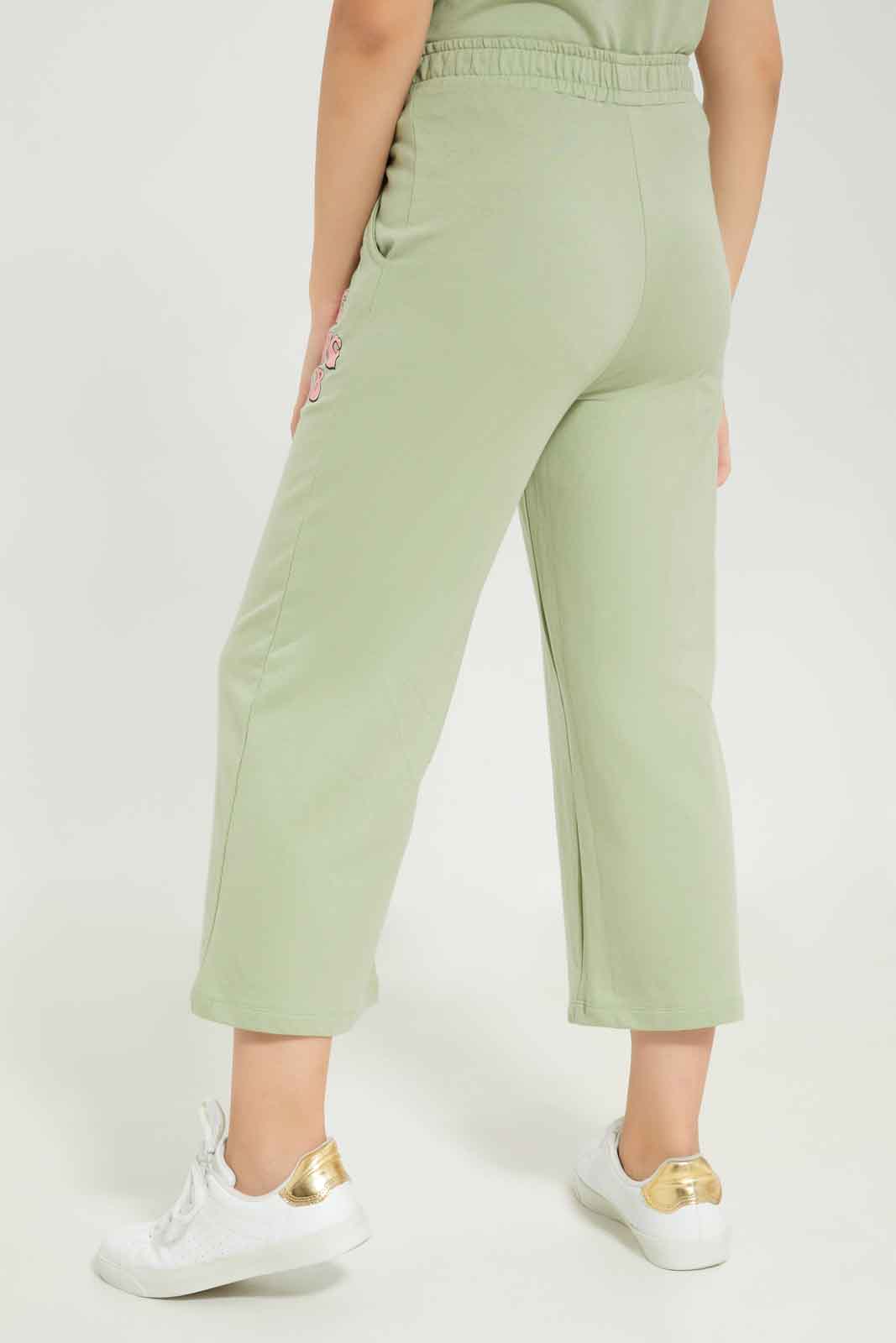 Redtag-Girls-Sage-Cullottes-Category:Joggers,-Colour:Green,-Deals:New-In,-Dept:Girls,-Filter:Senior-Girls-(8-to-14-Yrs),-GSR-Joggers,-New-In-GSR-APL,-Non-Sale,-S23B,-Section:Girls-(0-to-14Yrs)-Senior-Girls-9 to 14 Years
