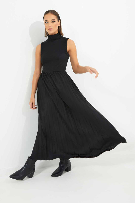 Redtag-Women-Black-Sleeveless-Turtle-Nake-Dress-Category:Dresses,-Colour:Black,-Deals:New-In,-Dept:Ladieswear,-Filter:Women's-Clothing,-LDC,-LDC-Dresses,-New-In-LDC-APL,-Non-Sale,-S23A,-Section:Women-Women's-