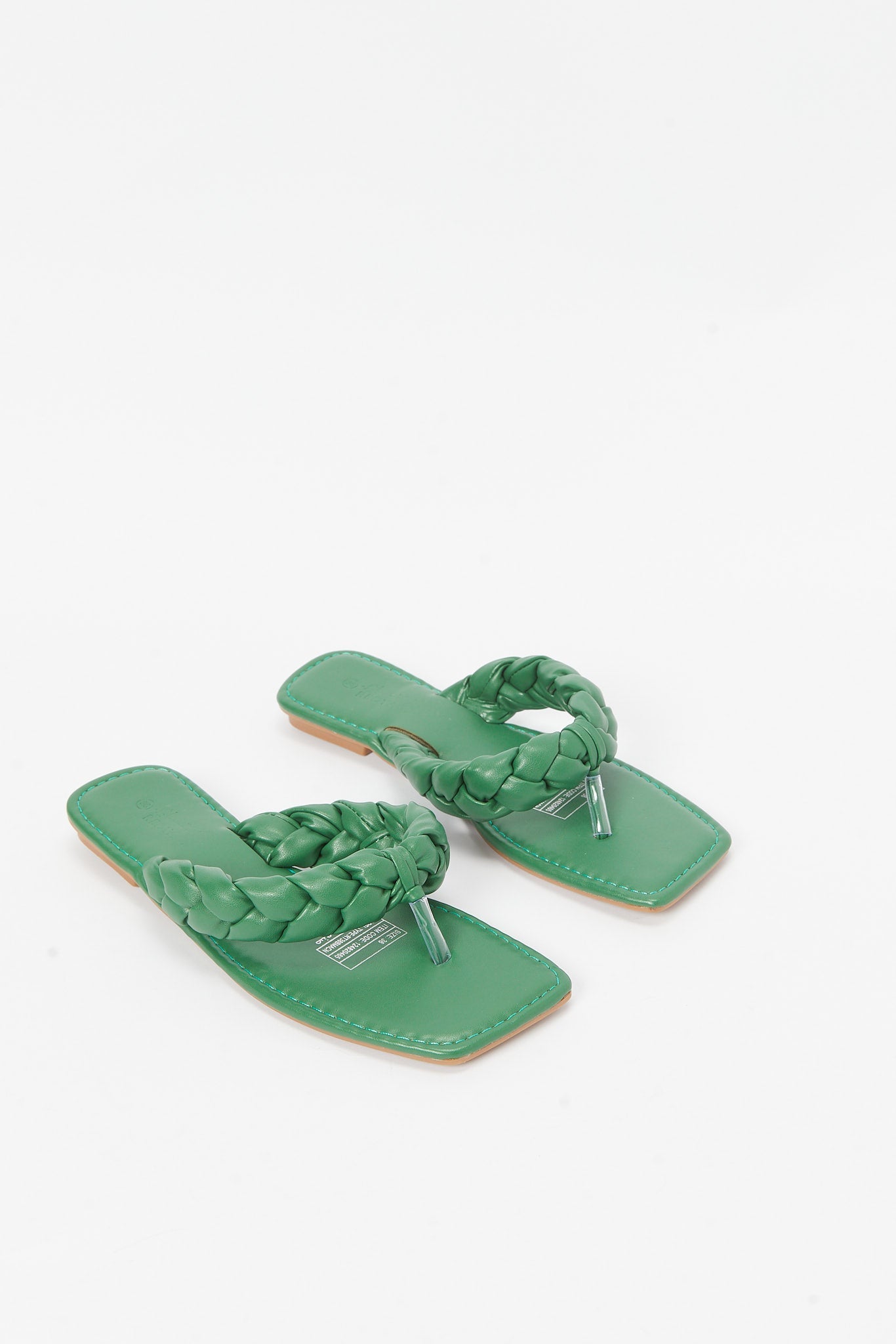 Redtag-Green-Plait-Thong-Category:Shoes,-Colour:Green,-Deals:New-In,-Filter:Women's-Footwear,-LEC-Sandals,-N/A,-New-In-Women-FOO,-Non-Sale,-S23B,-Section:Women-Women's-