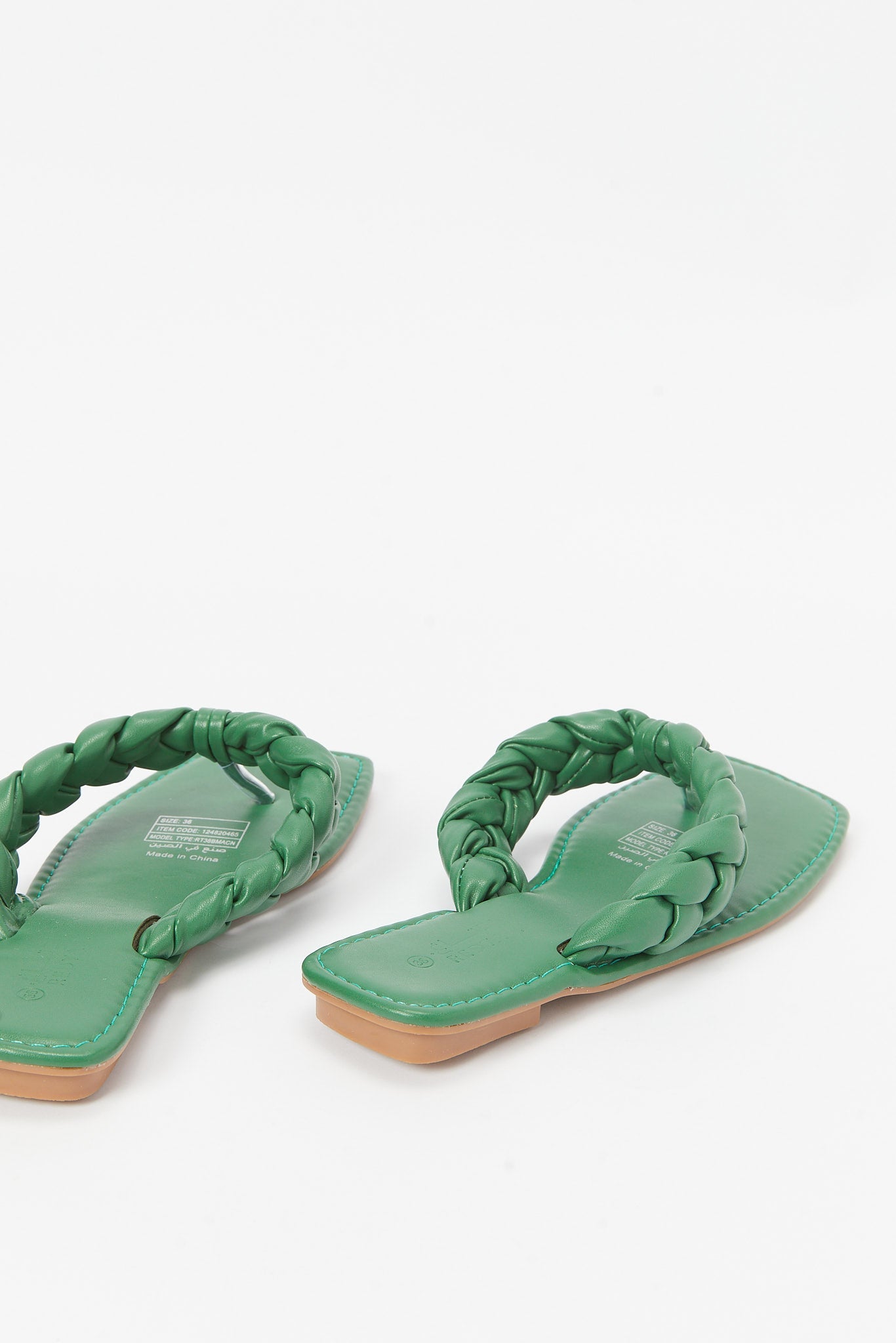 Redtag-Green-Plait-Thong-Category:Shoes,-Colour:Green,-Deals:New-In,-Filter:Women's-Footwear,-LEC-Sandals,-N/A,-New-In-Women-FOO,-Non-Sale,-S23B,-Section:Women-Women's-