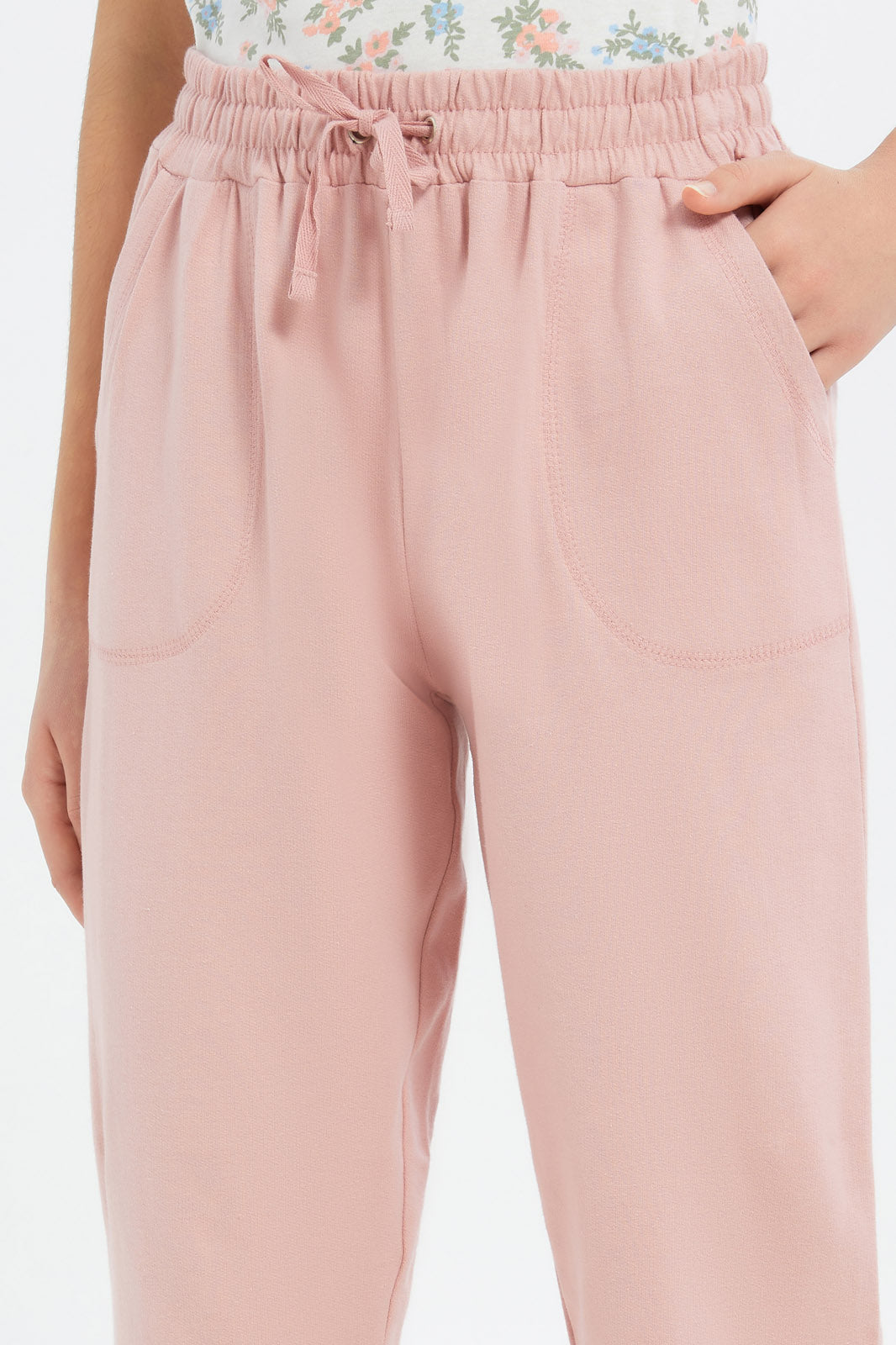 Redtag-Girls-Pink-Track-Pants-Category:Joggers,-Colour:Apricot,-Deals:2-FOR-69,-Deals:New-In,-Dept:Girls,-Filter:Senior-Girls-(8-to-14-Yrs),-GSR-Joggers,-H1:KWR,-H2:GSR,-H3:SPW,-H4:ATP,-New-In-GSR-APL,-Non-Sale,-S23B,-Season:S23B,-Section:Girls-(0-to-14Yrs),-TBL-Senior-Girls-9 to 14 Years