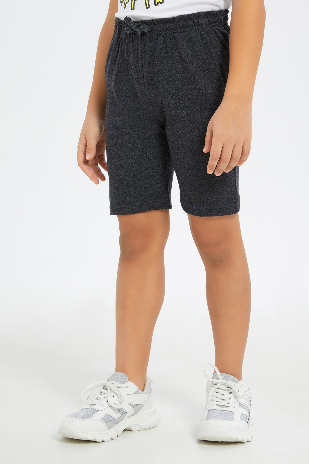 Redtag-Boys-Charcoal/Mint-2-Pack-Elasticated-Wasit-Shorts-BOY-Shorts,-Category:Shorts,-Colour:Charcoal,-Deals:New-In,-Dept:Boys,-Event:STRATEGY,-Filter:Boys-(2-to-8-Yrs),-H1:KWR,-H2:BOY,-H3:SPW,-H4:AST,-New-In-BOY-APL,-Non-Sale,-Promo:STRATEGY,-S23B,-Season:S23B,-Section:Boys-(0-to-14Yrs),-Set:Set-of-2,-VLM-Boys-2 to 8 Years