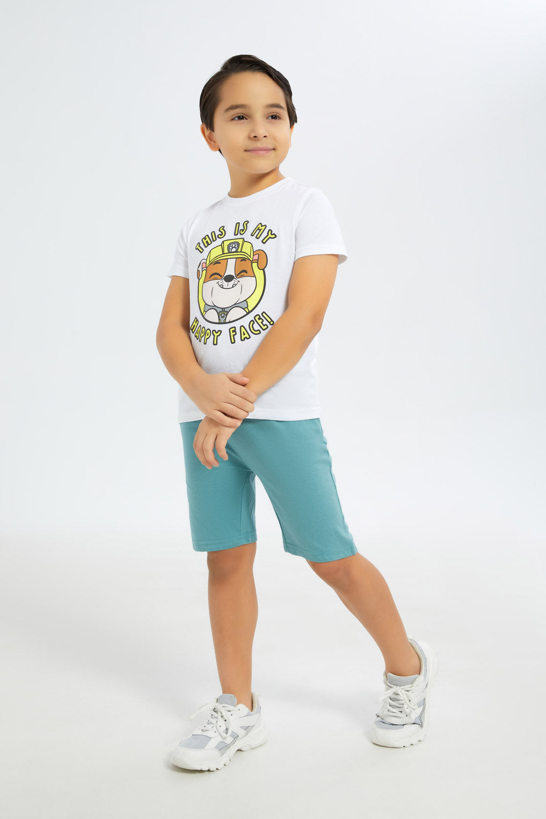 Redtag-Boys-Charcoal/Mint-2-Pack-Elasticated-Wasit-Shorts-BOY-Shorts,-Category:Shorts,-Colour:Charcoal,-Deals:New-In,-Dept:Boys,-Event:STRATEGY,-Filter:Boys-(2-to-8-Yrs),-H1:KWR,-H2:BOY,-H3:SPW,-H4:AST,-New-In-BOY-APL,-Non-Sale,-Promo:STRATEGY,-S23B,-Season:S23B,-Section:Boys-(0-to-14Yrs),-Set:Set-of-2,-VLM-Boys-2 to 8 Years