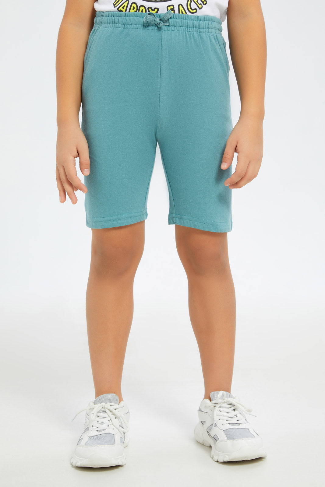 Redtag-Boys-Charcoal/Mint-2-Pack-Elasticated-Wasit-Shorts-BOY-Shorts,-Category:Shorts,-Colour:Charcoal,-Deals:New-In,-Dept:Boys,-Event:STRATEGY,-Filter:Boys-(2-to-8-Yrs),-H1:KWR,-H2:BOY,-H3:SPW,-H4:AST,-New-In-BOY-APL,-Non-Sale,-Promo:STRATEGY,-S23B,-Season:S23B,-Section:Boys-(0-to-14Yrs),-Set:Set-of-2,-VLM-Boys-2 to 8 Years