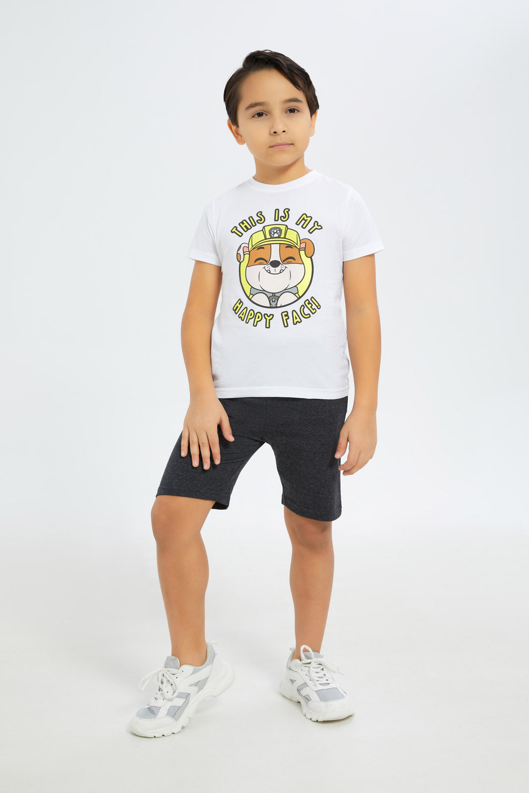Redtag-Boys-Charcoal/Mint-2-Pack-Elasticated-Wasit-Shorts-BOY-Shorts,-Category:Shorts,-Colour:Charcoal,-Deals:New-In,-Dept:Boys,-Event:STRATEGY,-Filter:Boys-(2-to-8-Yrs),-H1:KWR,-H2:BOY,-H3:SPW,-H4:AST,-New-In-BOY-APL,-Non-Sale,-Promo:STRATEGY,-S23B,-Season:S23B,-Section:Boys-(0-to-14Yrs),-Set:Set-of-2,-VLM-Boys-2 to 8 Years