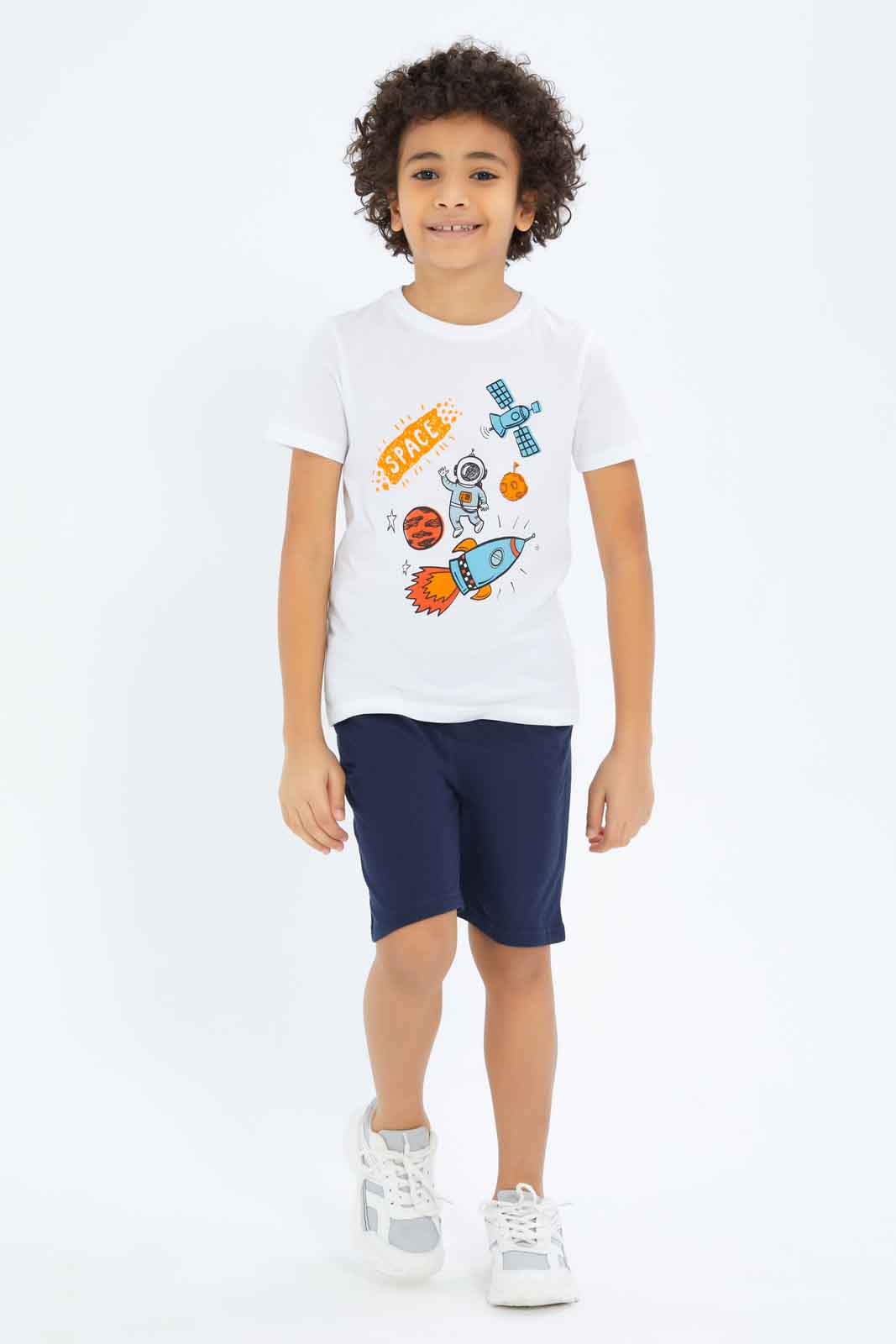 Redtag-Boys-Navy-/-Blue-2-Pack-Elasticated-Wasit-Shorts-BOY-Shorts,-Category:Shorts,-Colour:Navy,-Deals:New-In,-Dept:Boys,-Filter:Boys-(2-to-8-Yrs),-New-In-BOY-APL,-Non-Sale,-S23B,-Section:Boys-(0-to-14Yrs),-VLM-Boys-2 to 8 Years