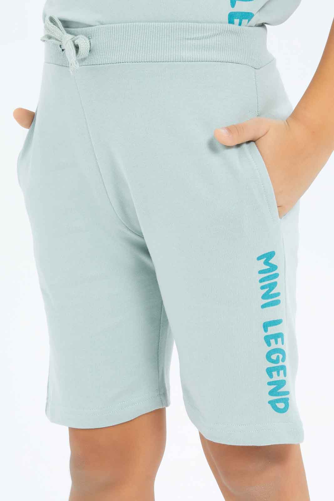 Redtag-Boys-Mint-Elasticated-Waist-Shorts-BOY-Shorts,-Category:Shorts,-Colour:Mint,-Deals:New-In,-Dept:Boys,-Filter:Boys-(2-to-8-Yrs),-New-In-BOY-APL,-Non-Sale,-S23B,-Section:Boys-(0-to-14Yrs)-Boys-2 to 8 Years