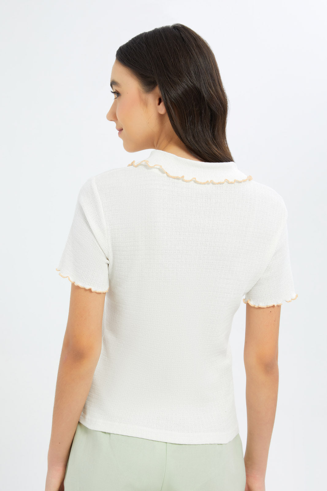 Redtag-Girls-White-Collared-Jacquard-Top-Category:Blouses,-Colour:White,-Deals:New-In,-Dept:Girls,-Filter:Senior-Girls-(8-to-14-Yrs),-GSR-Blouses,-H1:KWR,-H2:GSR,-H3:BLO,-H4:CBL,-New-In-GSR-APL,-Non-Sale,-S23B,-Season:S23B,-Section:Girls-(0-to-14Yrs)-Senior-Girls-9 to 14 Years
